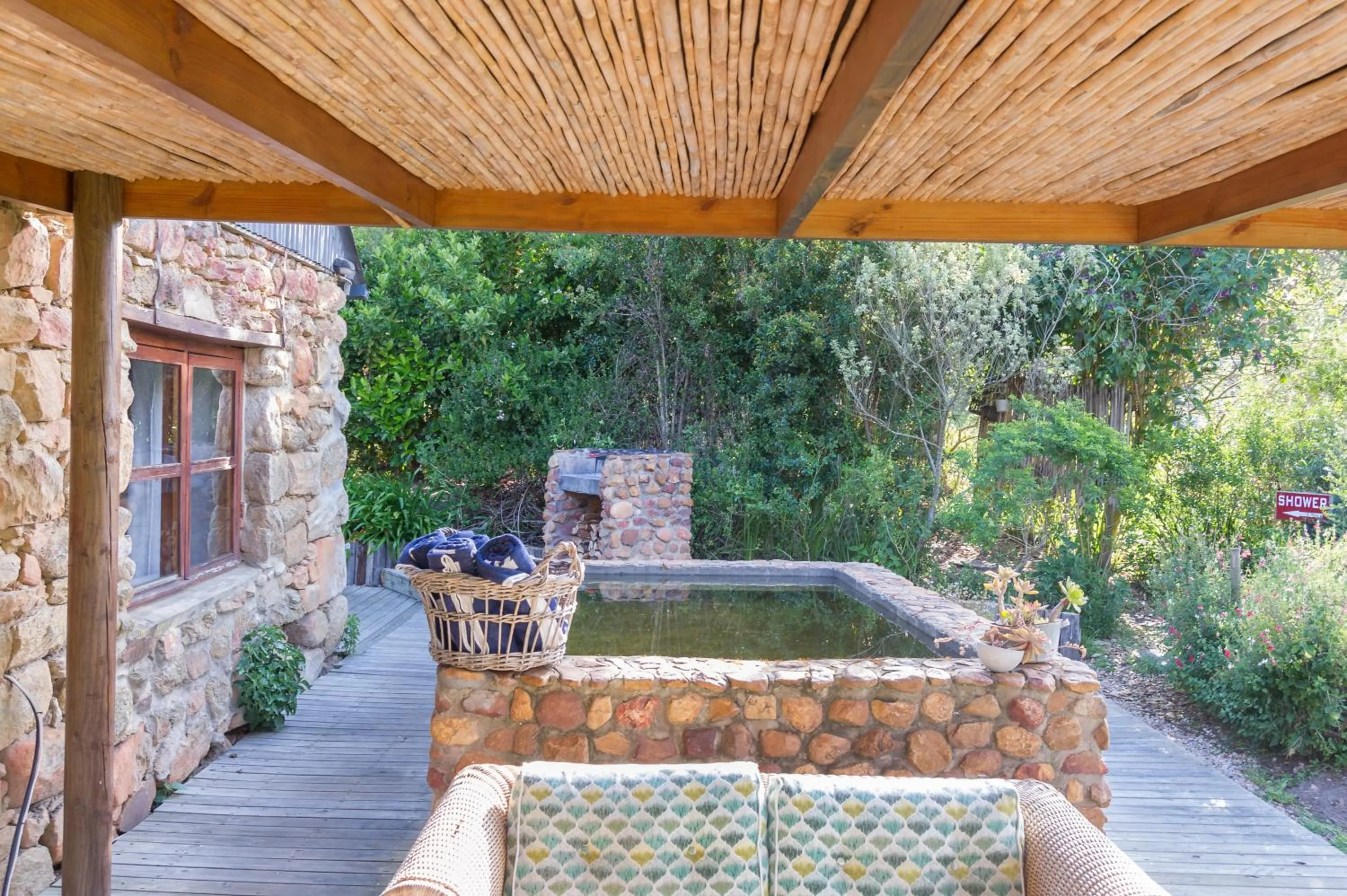 Patio in Oakhurst Farm Cottages