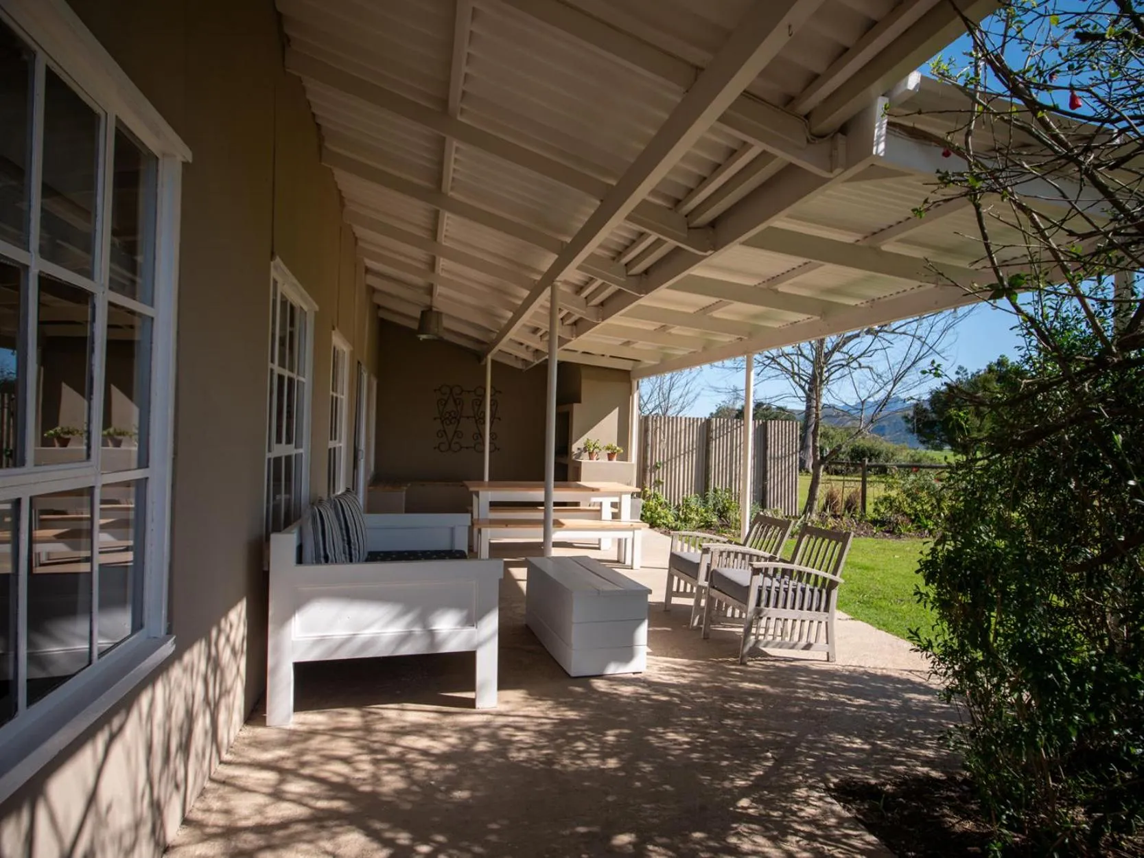 Patio in Oakhurst Farm Cottages