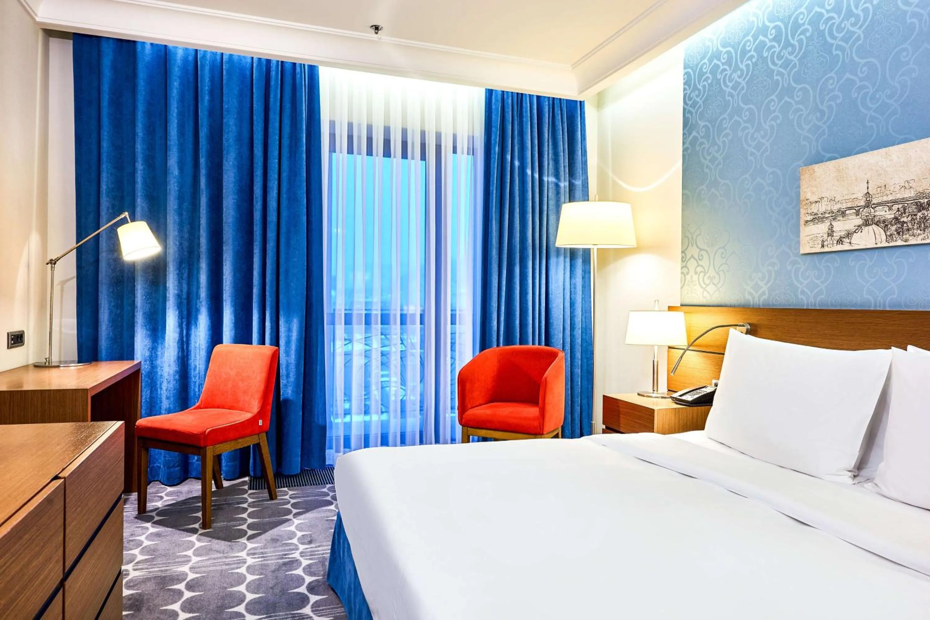 Guests, Bed in Radisson Blu Hotel, Kyiv Podil City Centre