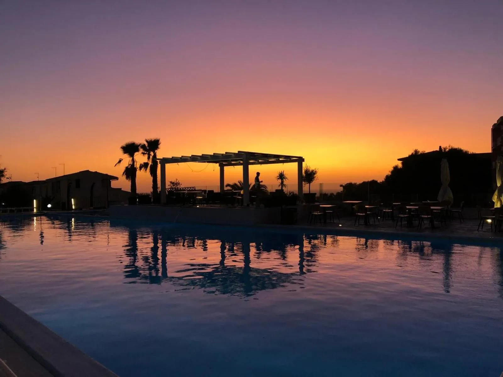 Pool view in Horizon Hotel Badesi