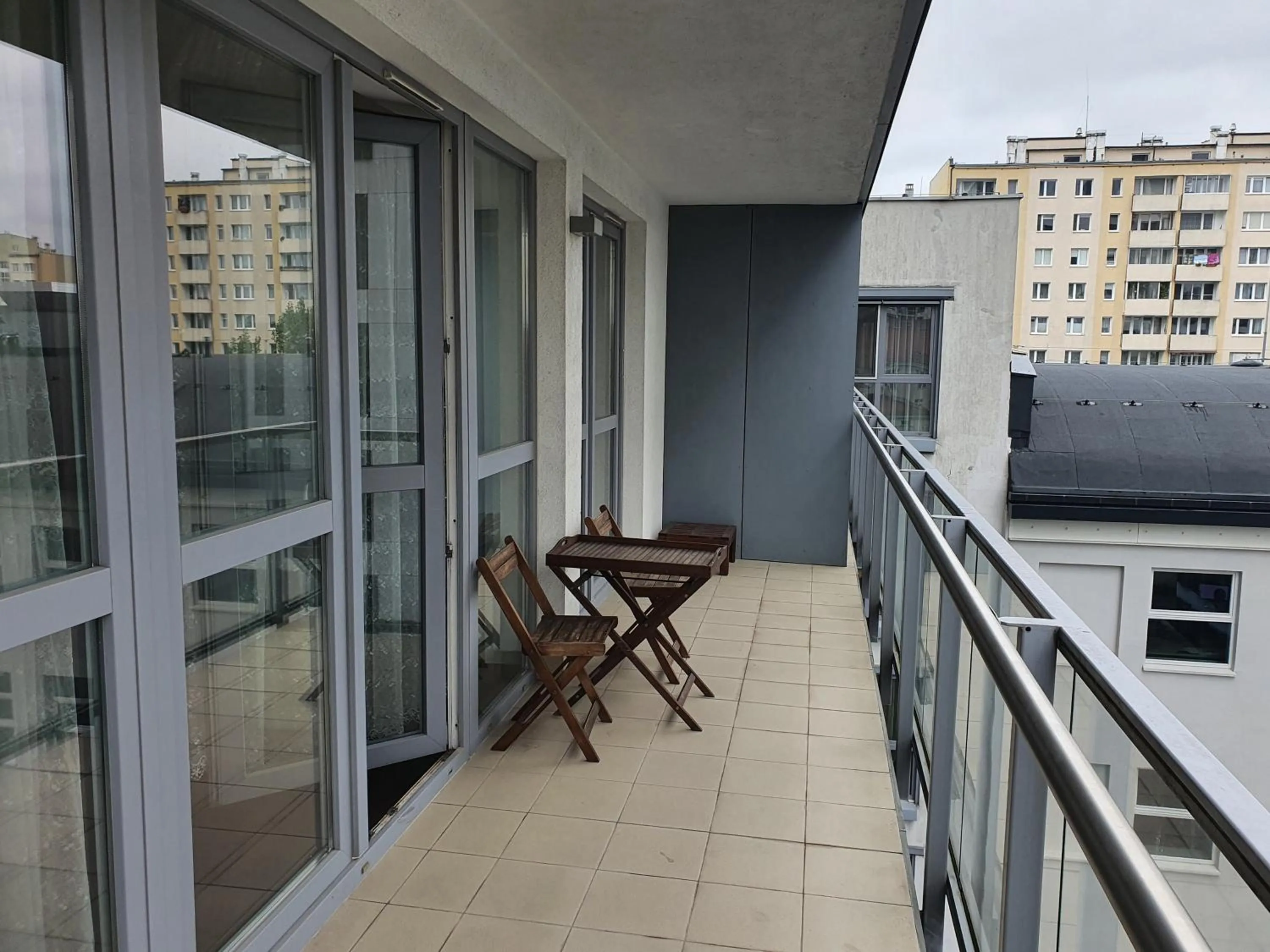 Balcony/Terrace in NotaBene Wola Apartment