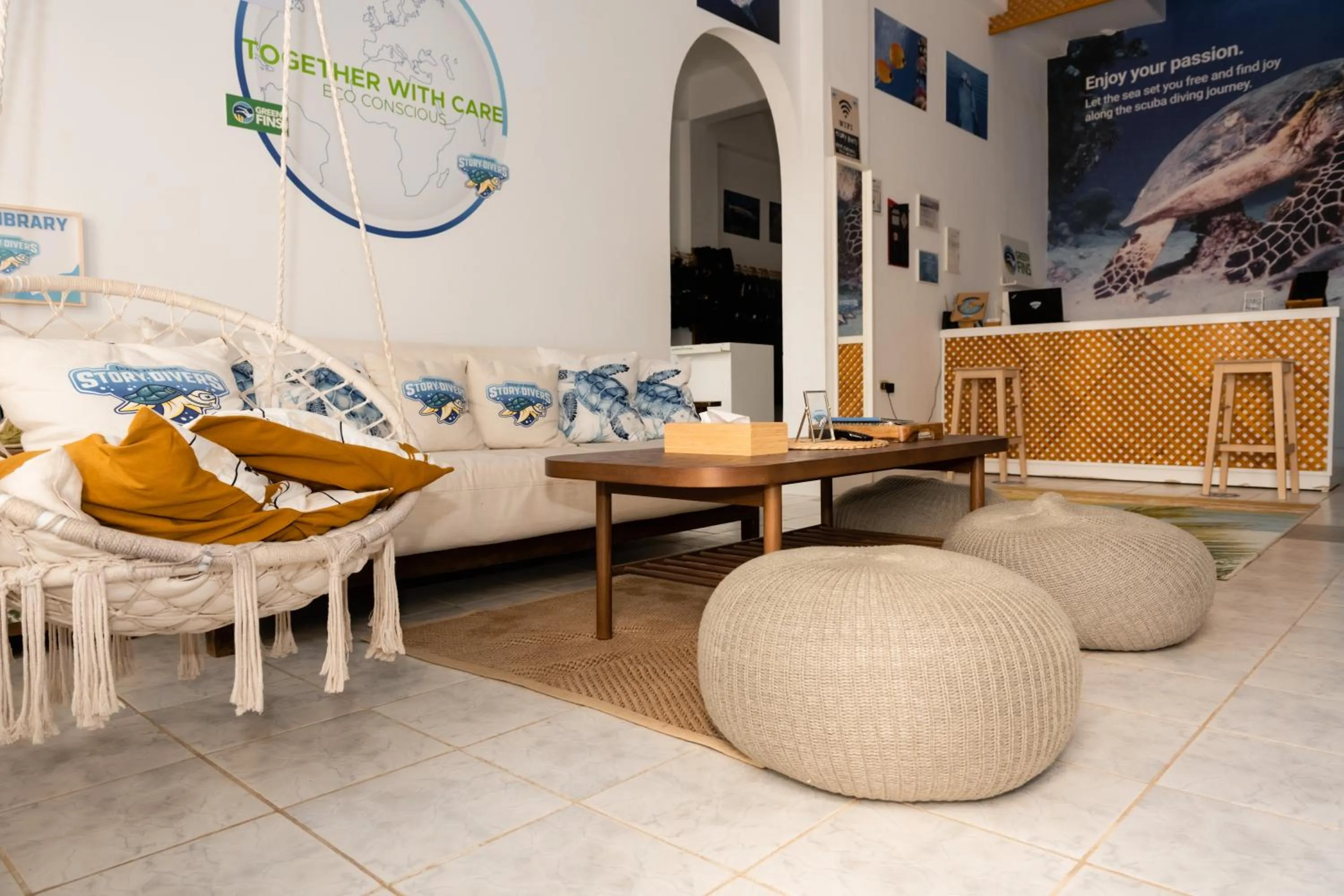 Dining area in Turquoise Beach Hotel
