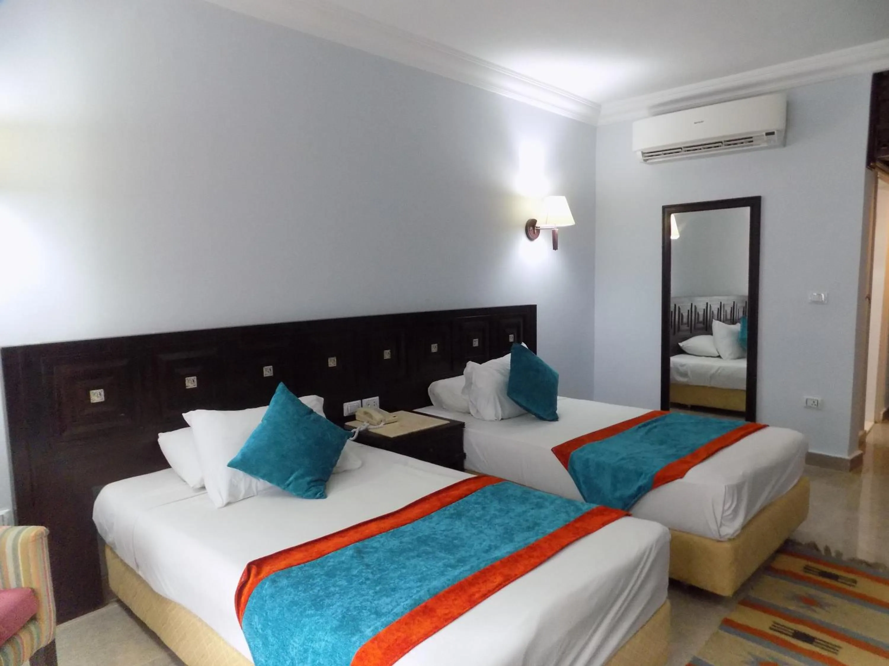 Bed in Turquoise Beach Hotel