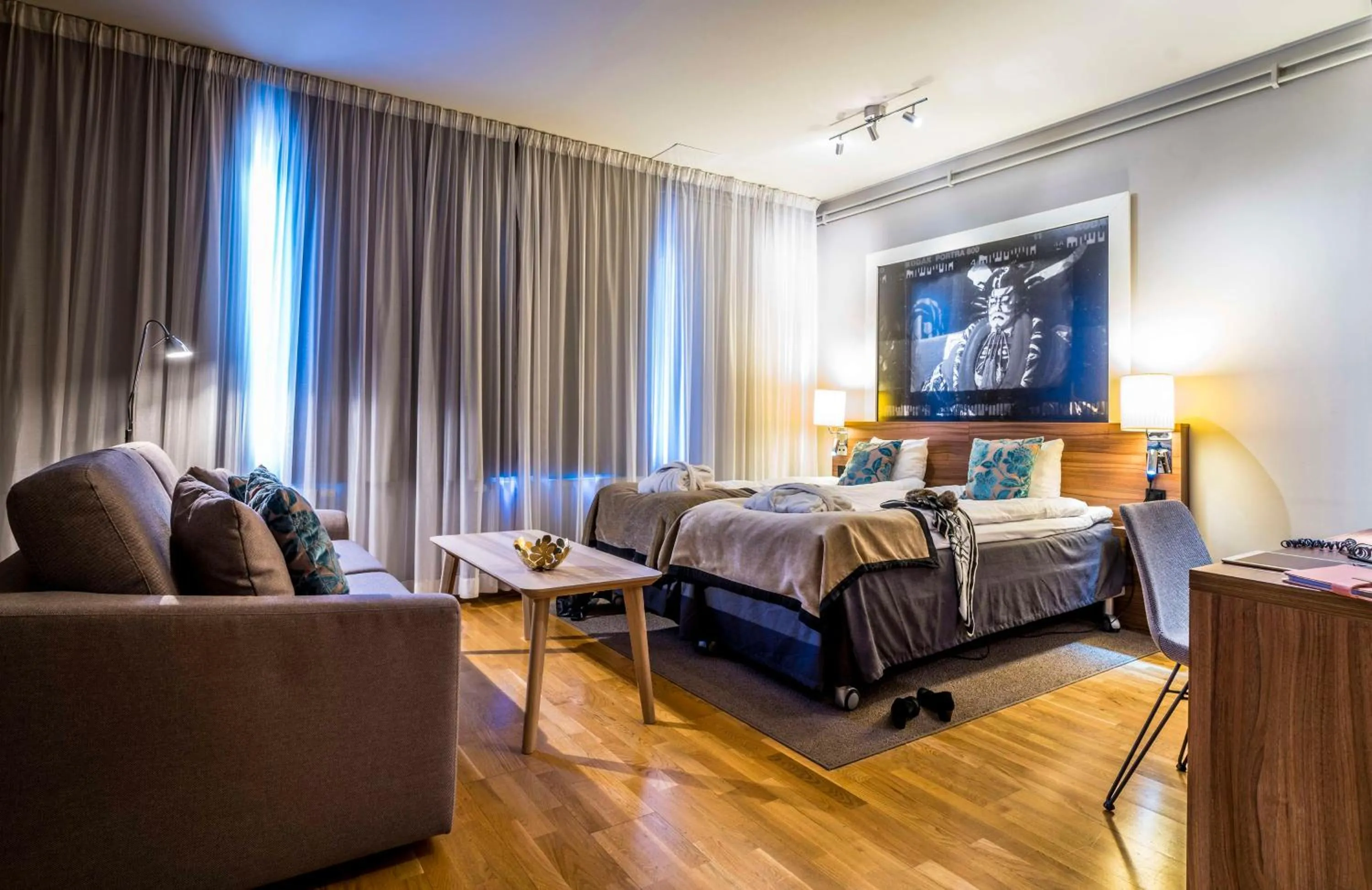 Bedroom, Bed in Scandic Stora Hotellet