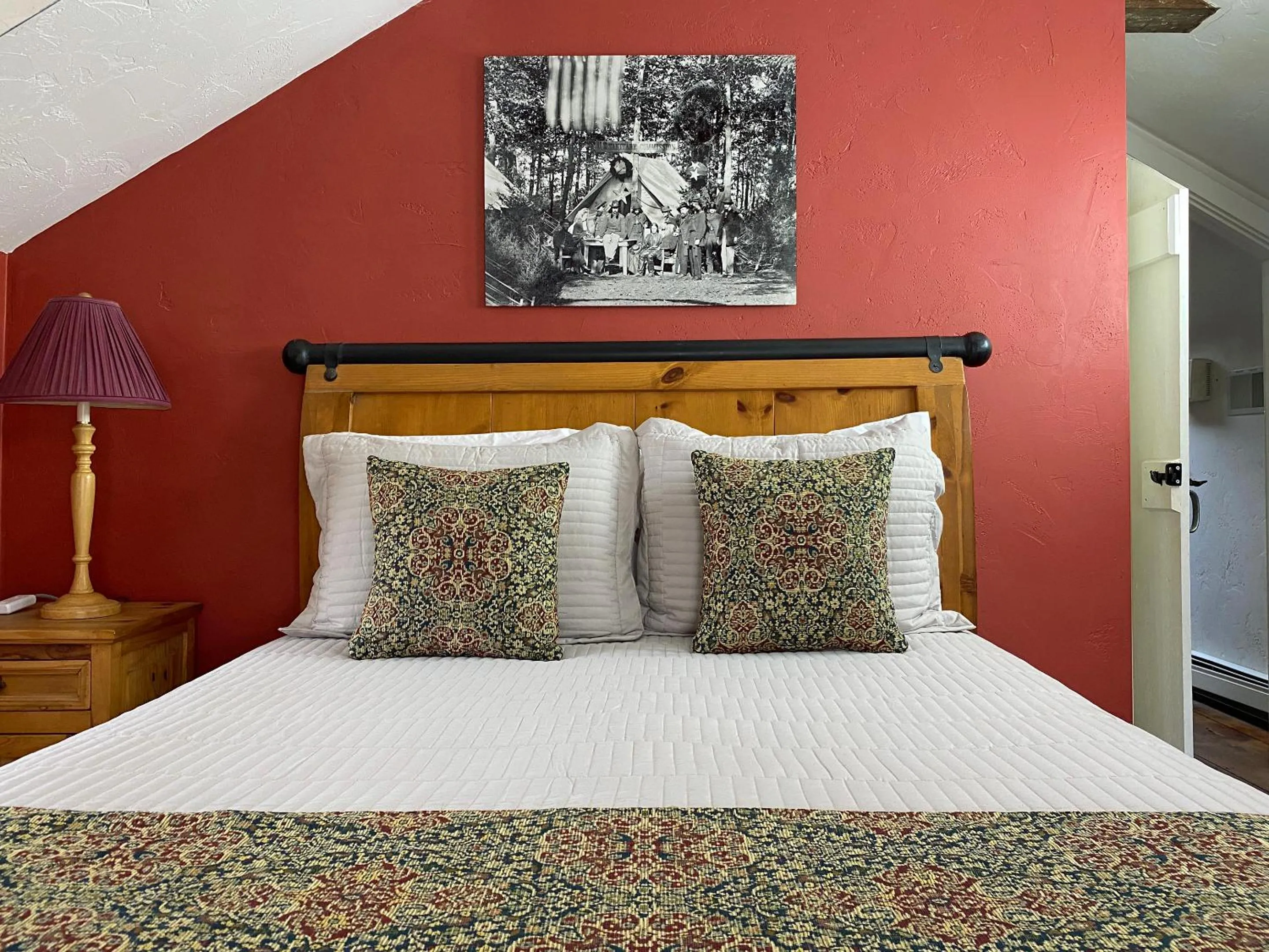 Bed in Lightner Farmhouse B&B