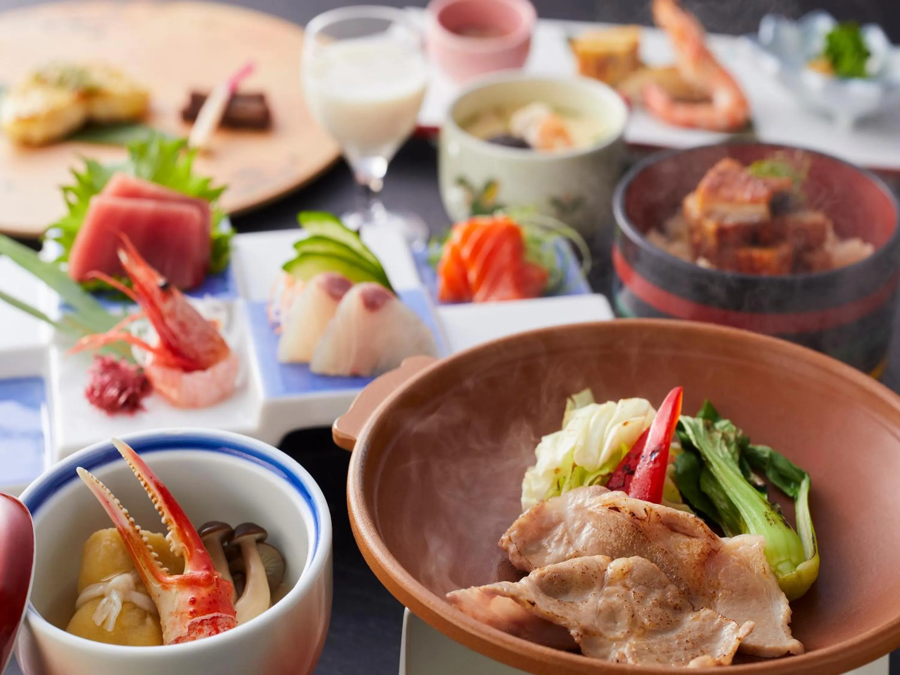 Dinner in Wan Wan Paradise Hamanako