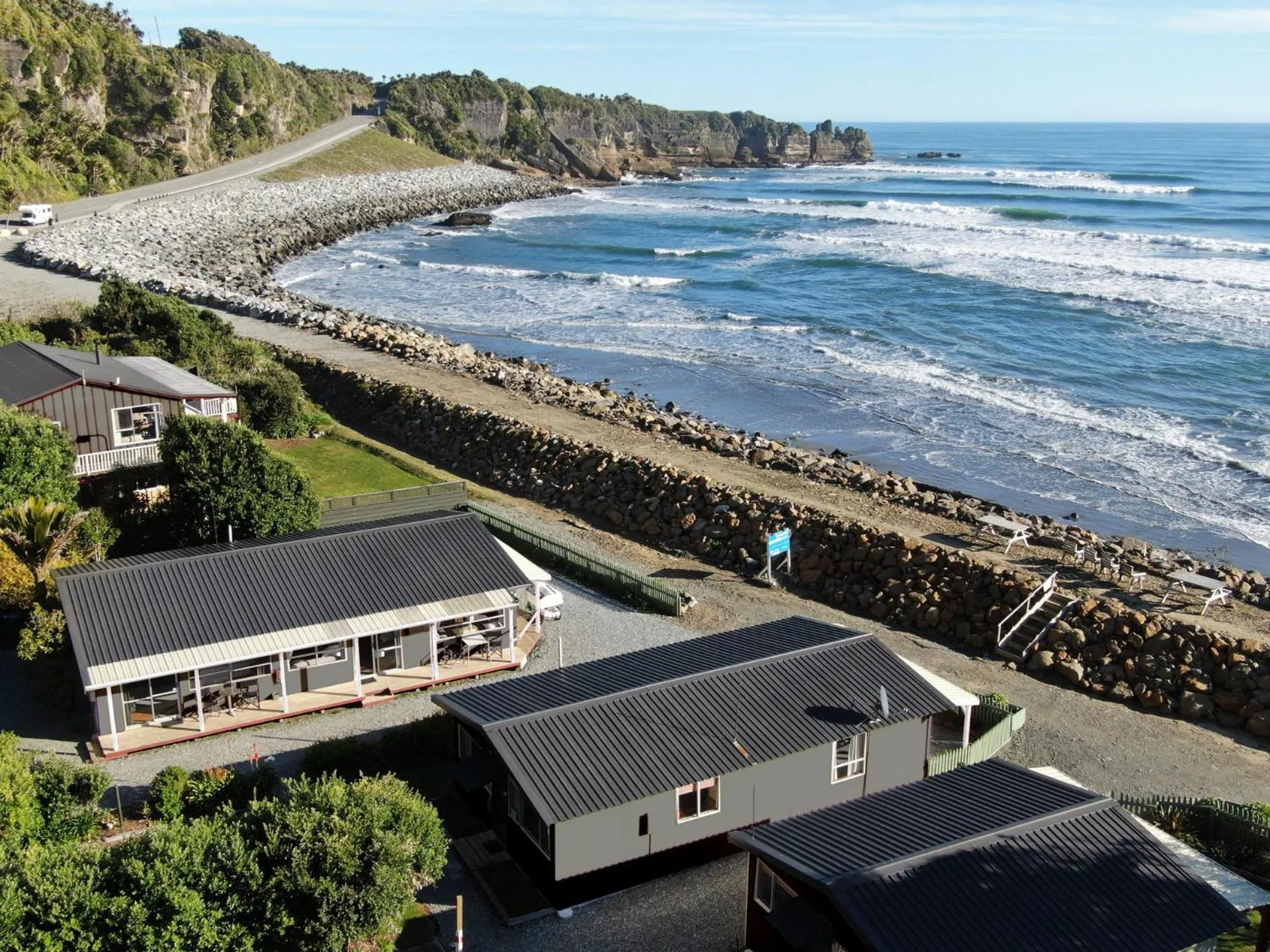 Sea view in Punakaiki Beachfront Motels