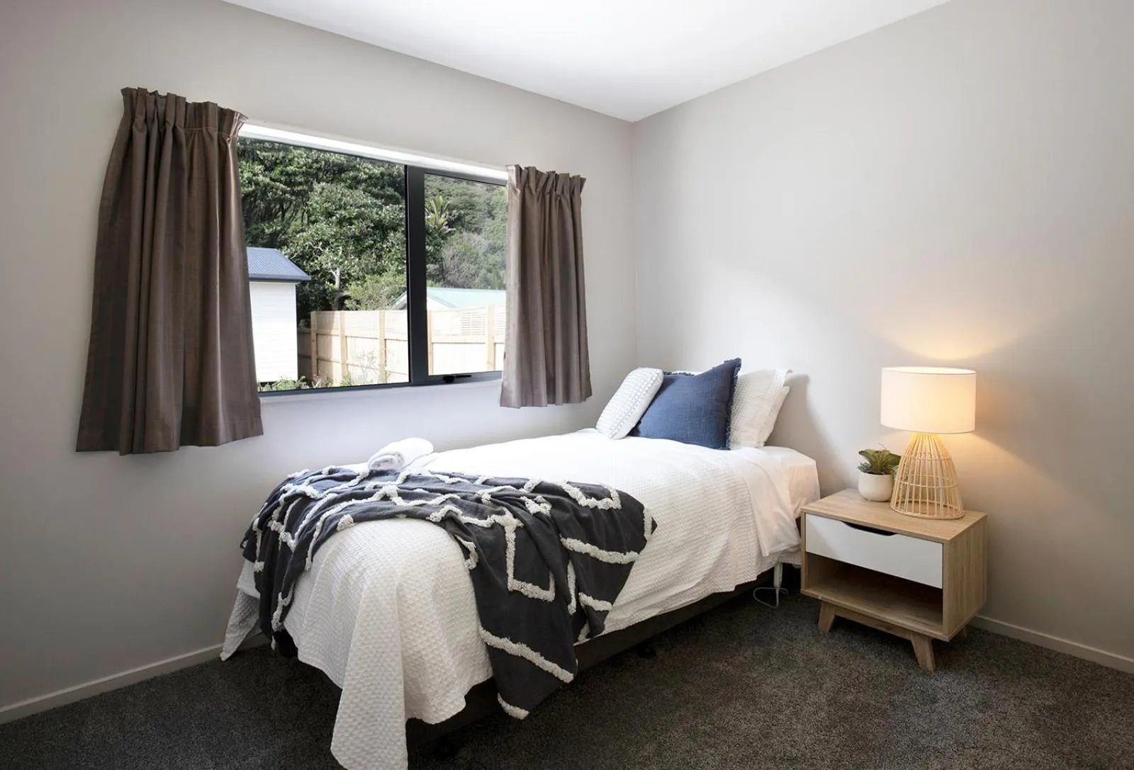 Bedroom, Bed in Punakaiki Beachfront Motels