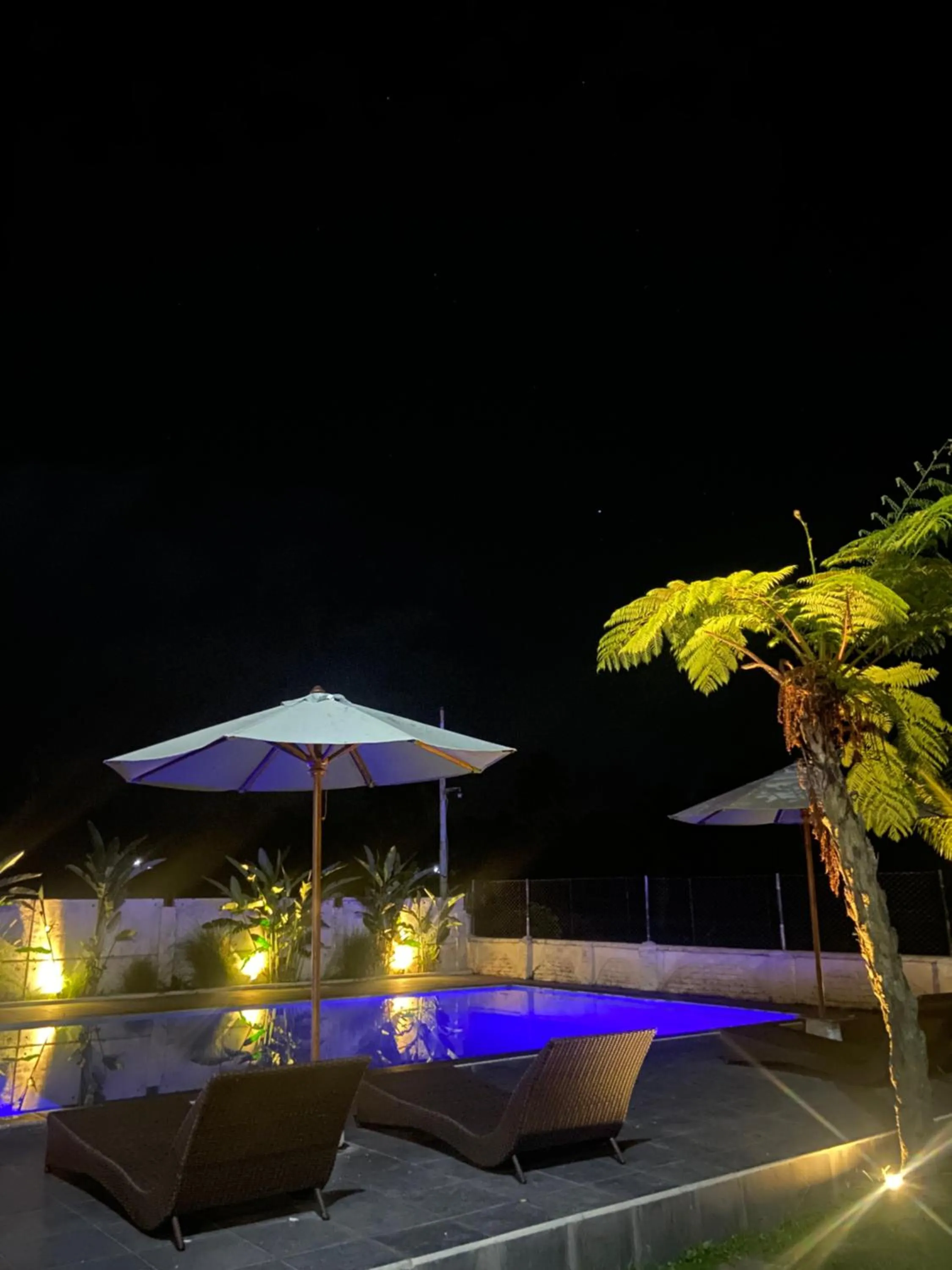 Night in Pondok Tetebatu Cottages and Cafe