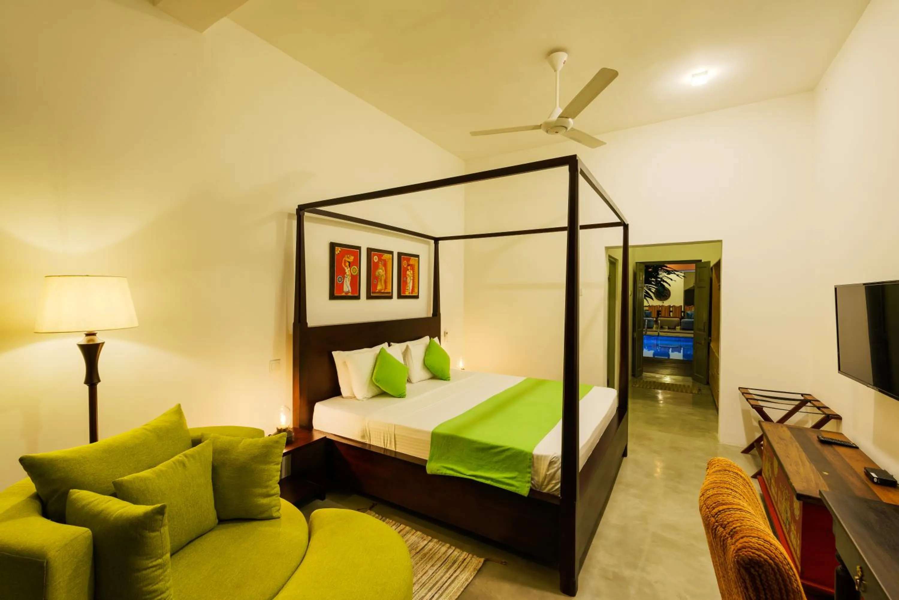 Bed in Angam Villas Colombo