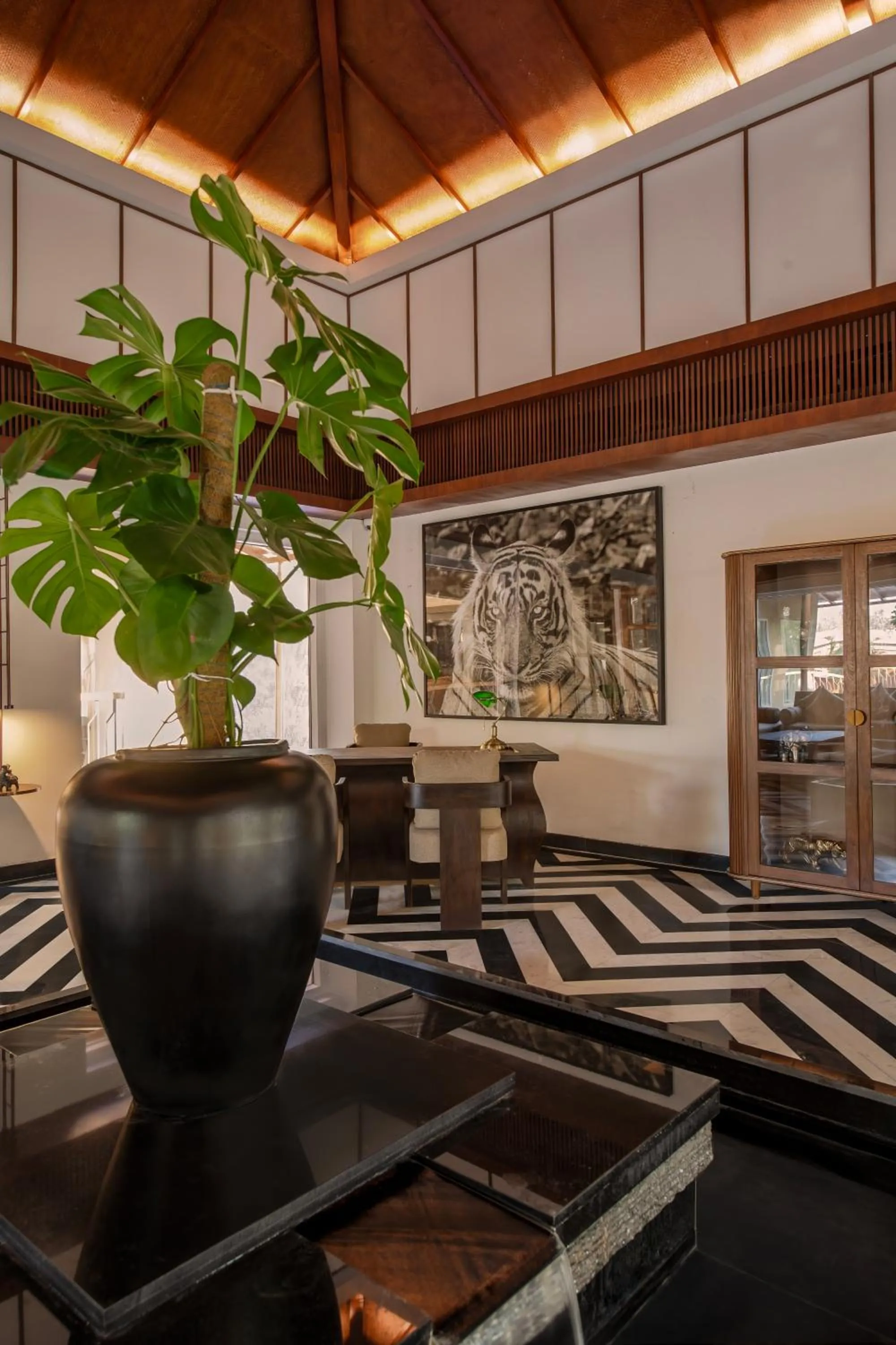Seating area in Taj Sawai,Ranthambore