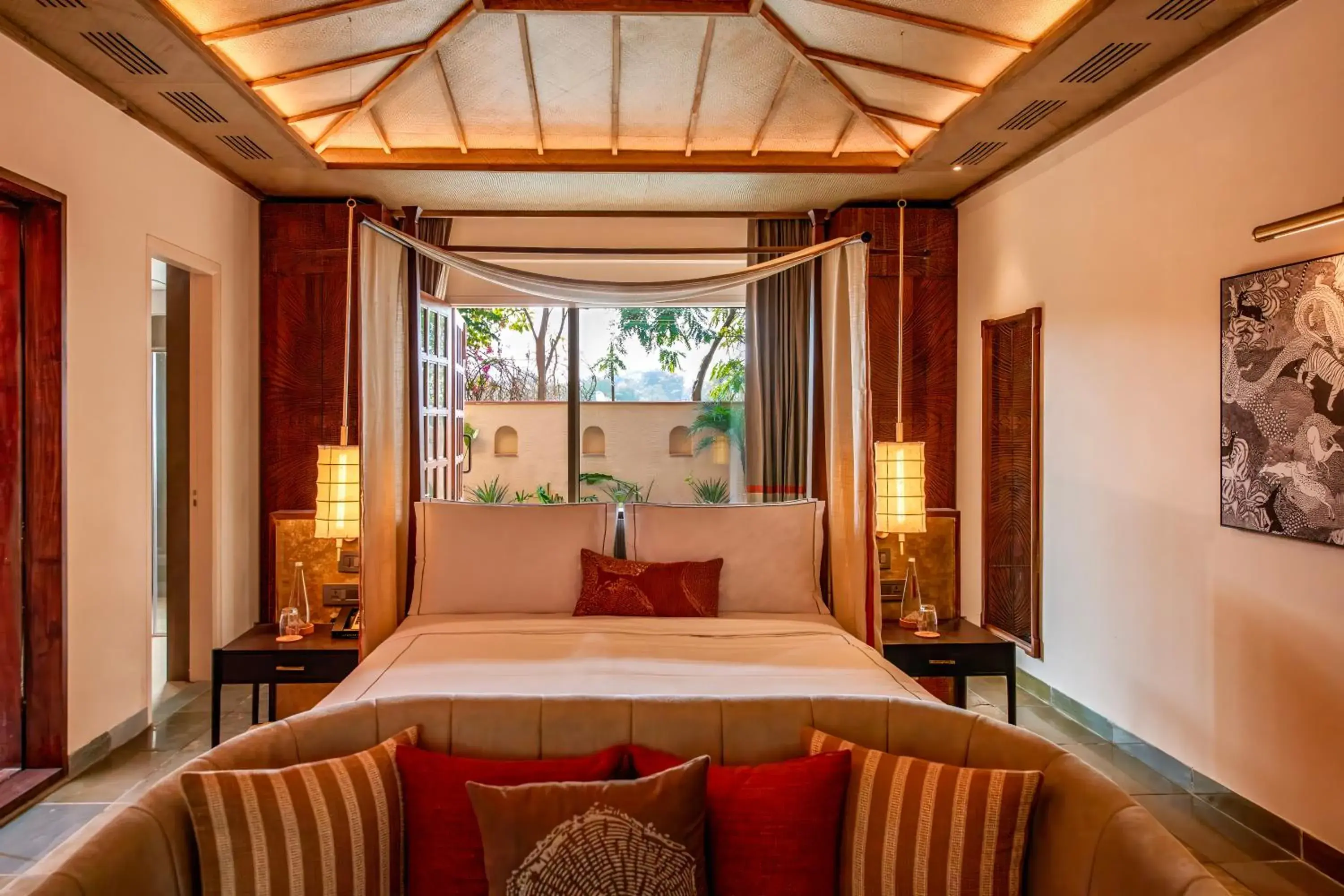 Luxury Room Twin Bed with Private Courtyard - single occupancy in Taj Sawai,Ranthambore Luxury Room Twin Bed with Private Courtyard - single occupancy in Taj Sawai,Ranthambore