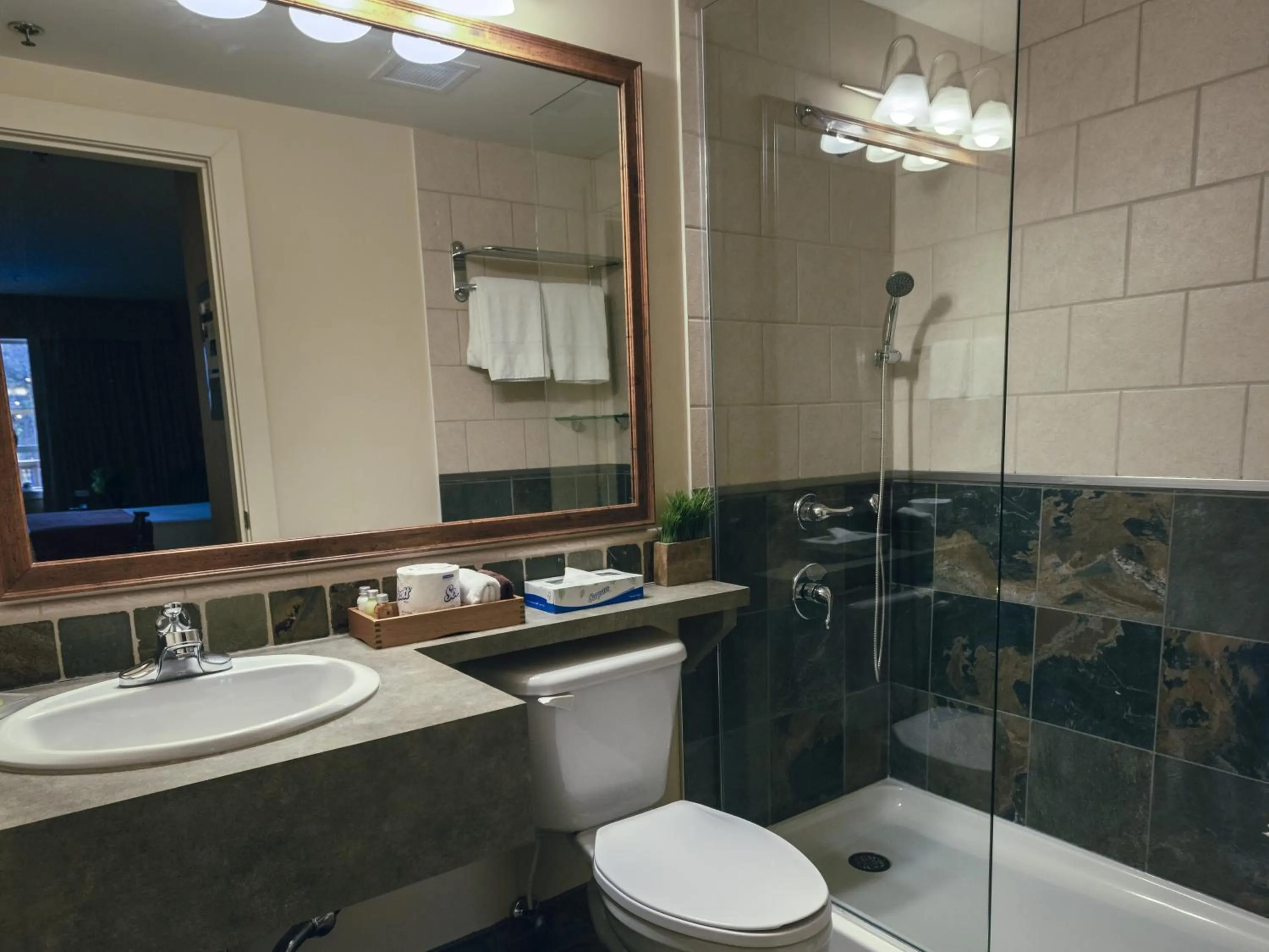 Shower in Pemberton Valley Lodge