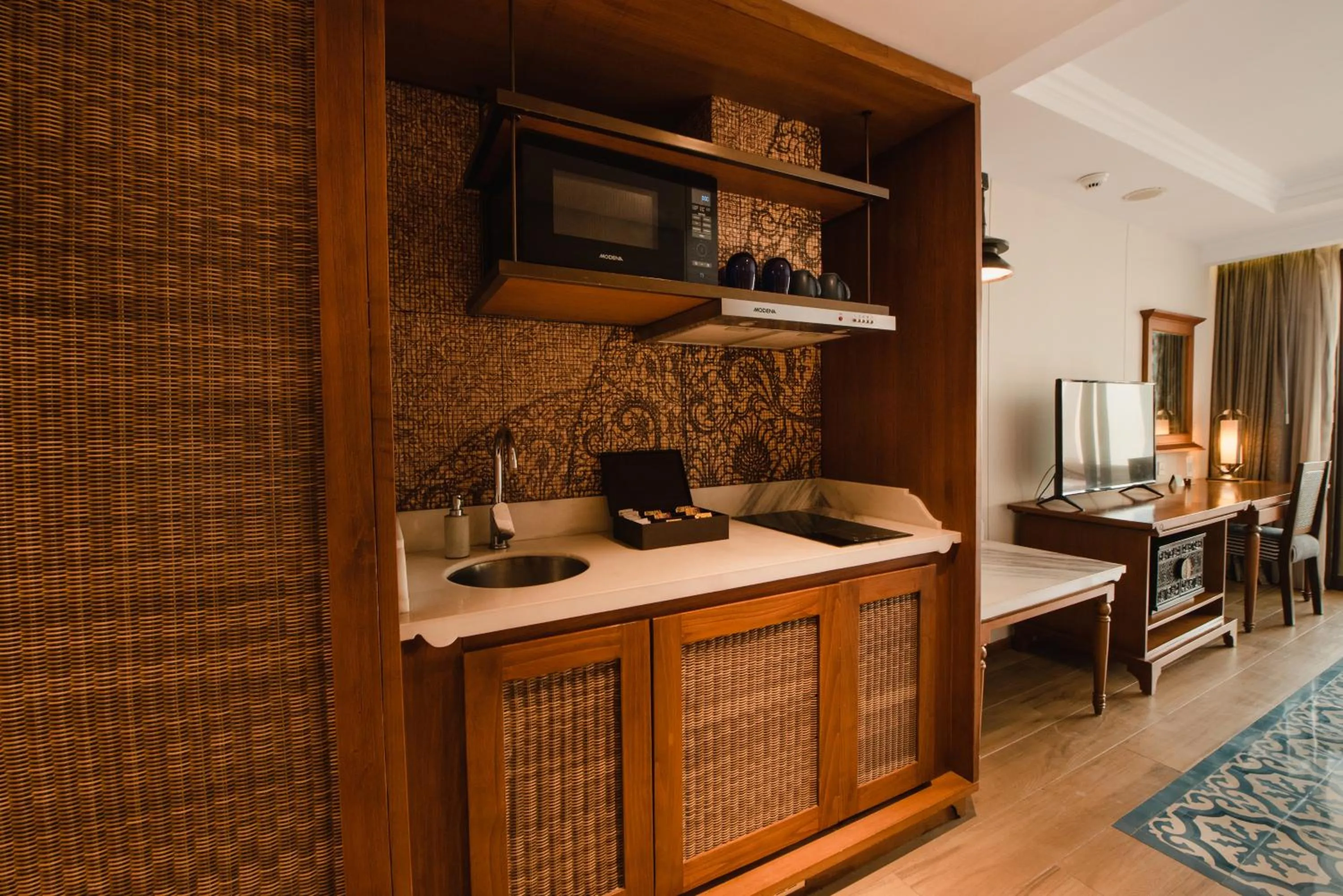 Kitchen or kitchenette in Ramayana Suites and Resort