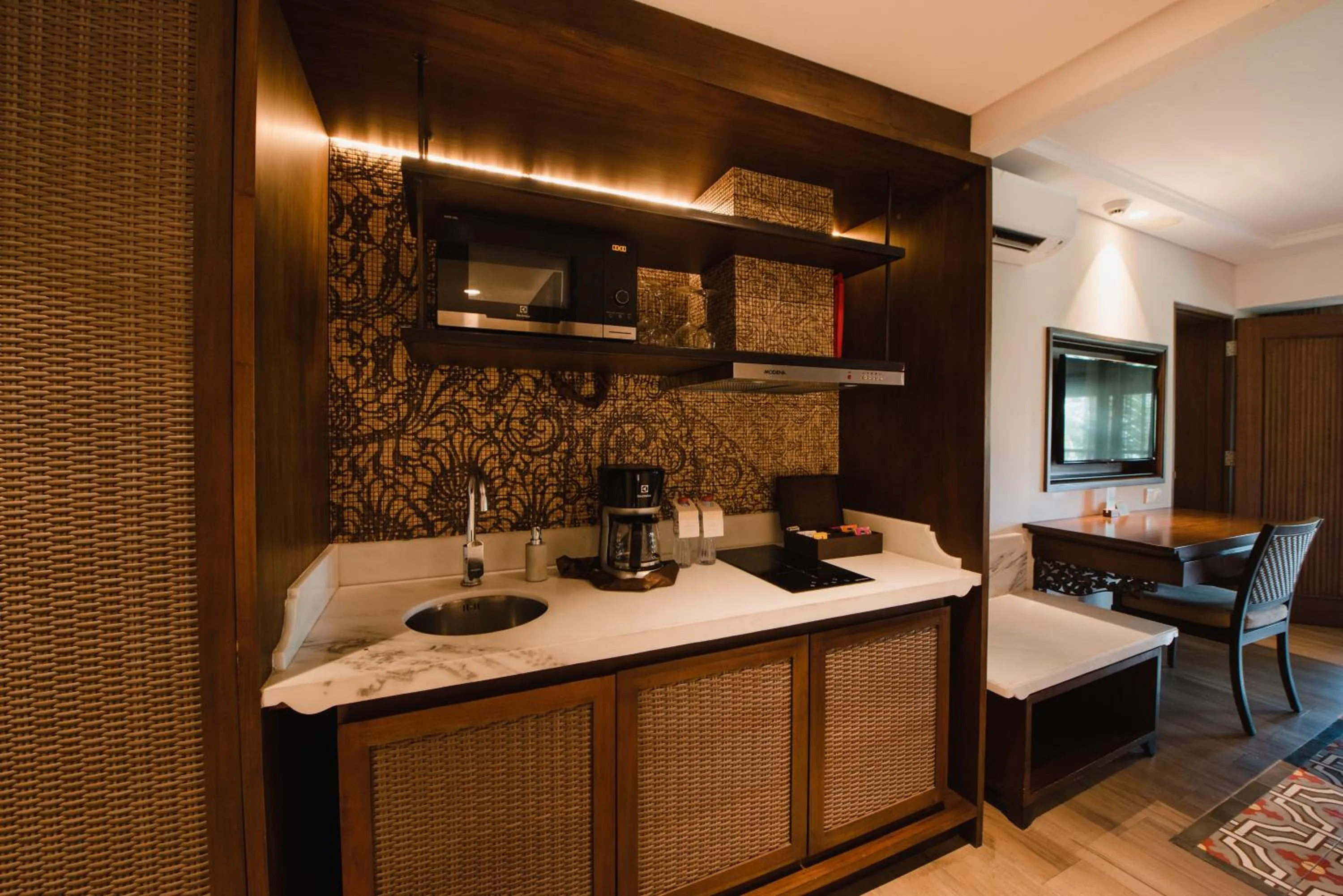 Kitchen or kitchenette in Ramayana Suites and Resort