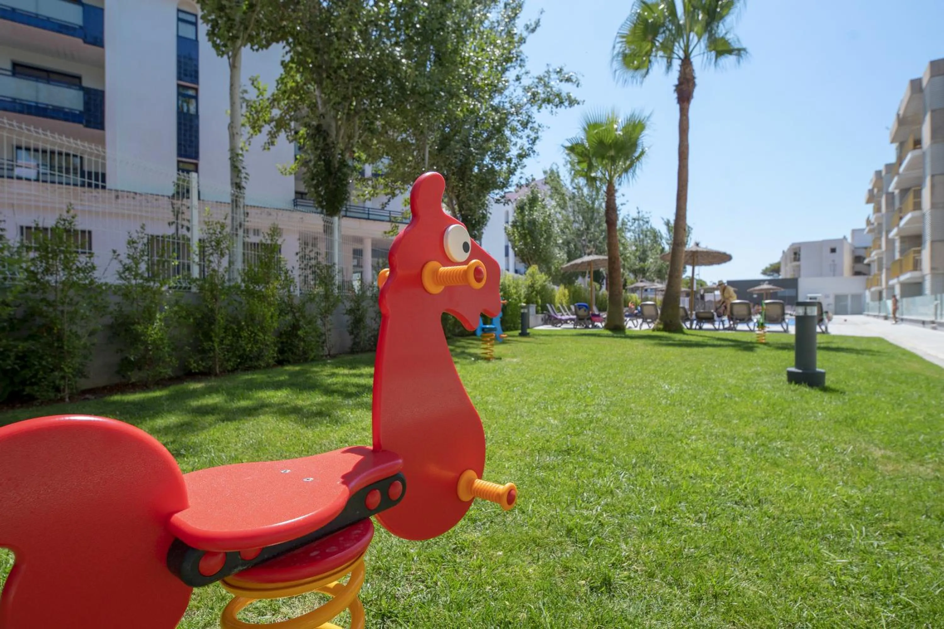 Children play ground in Rentalmar Pins Marina