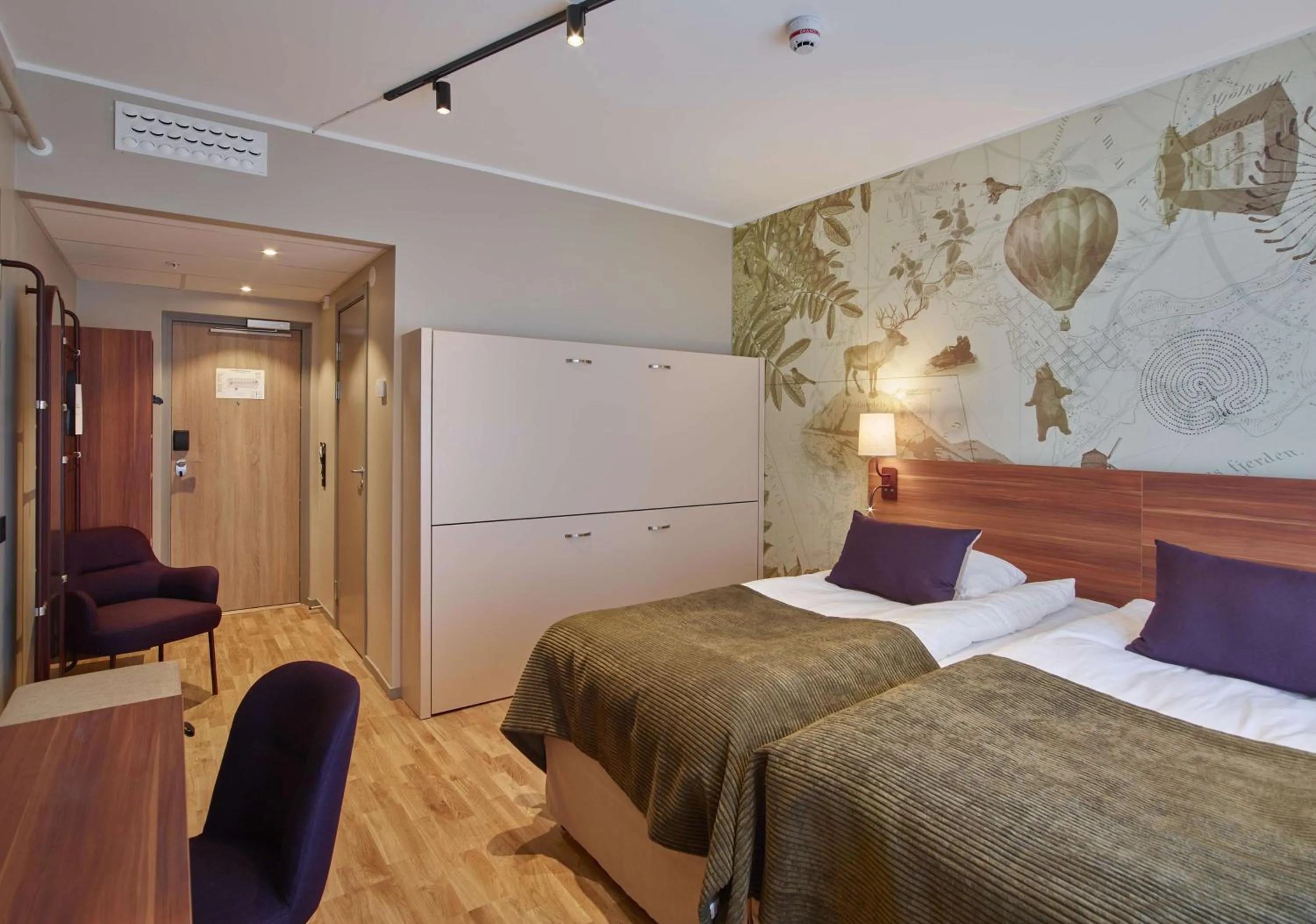 Bedroom, Bed in Scandic Luleå