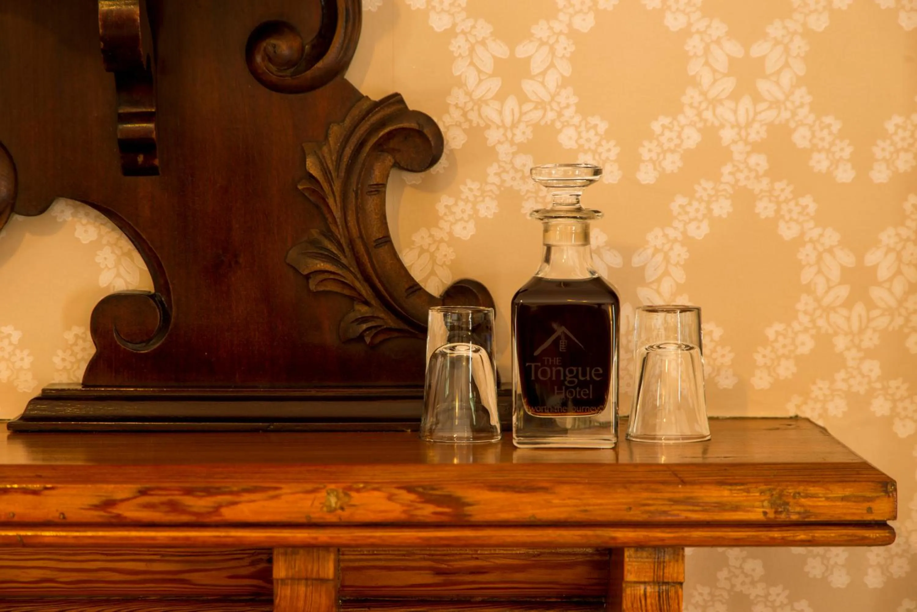 Decorative detail in The Tongue Hotel, by Highland Coast Hotels