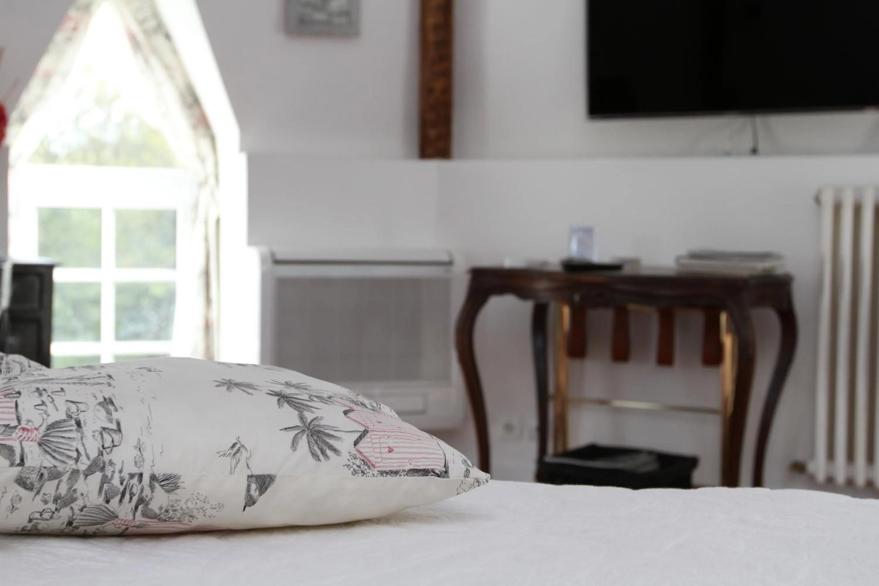 Decorative detail, Bed in Château du Bois de La Noe