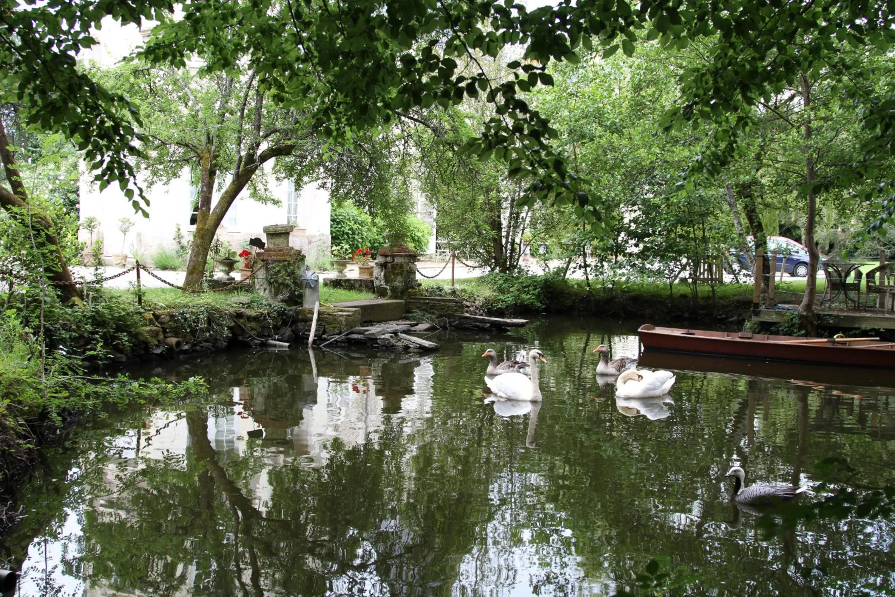 Garden in Château du Bois de La Noe