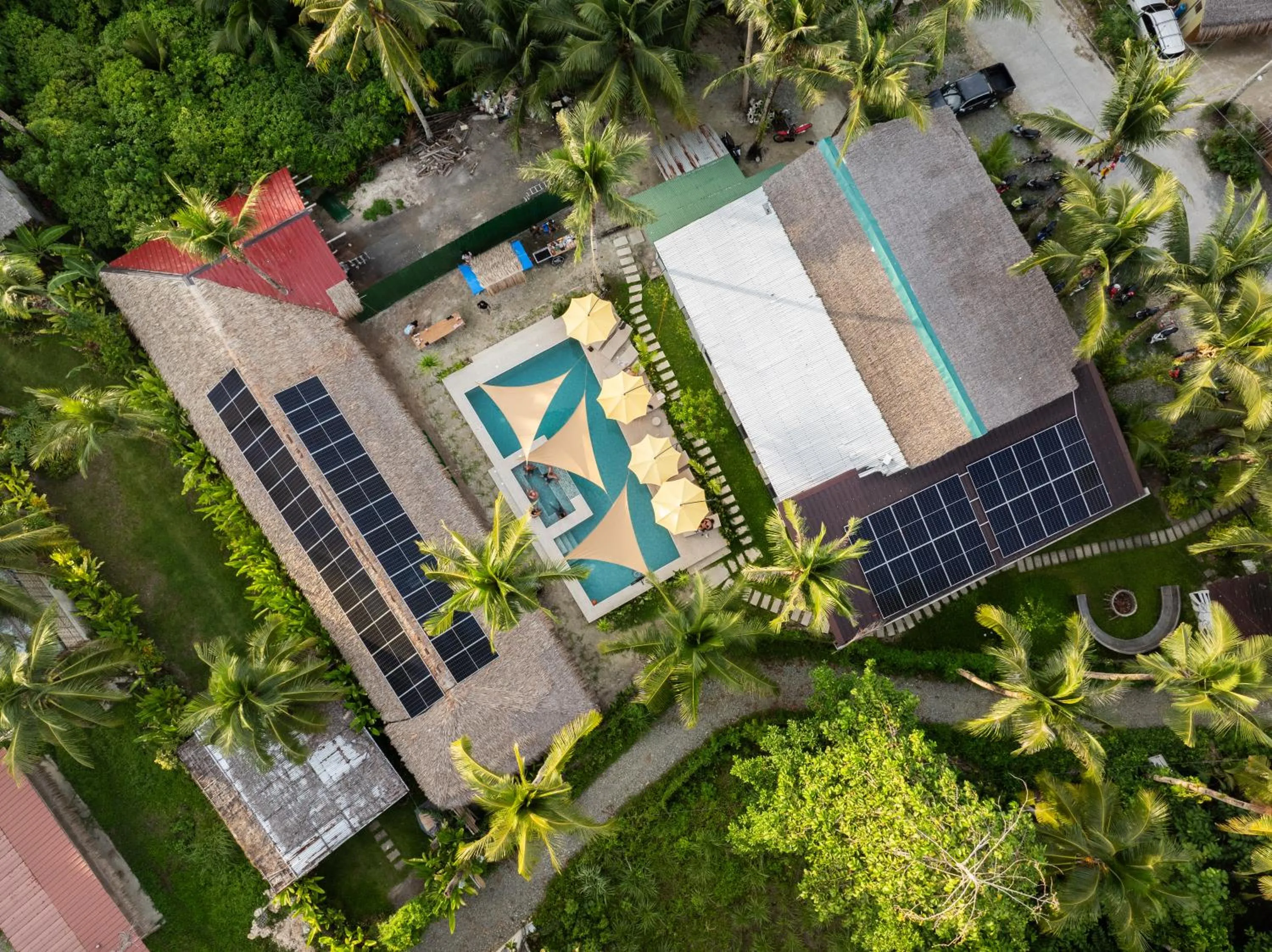 Bird's eye view in Sunlit Hostel