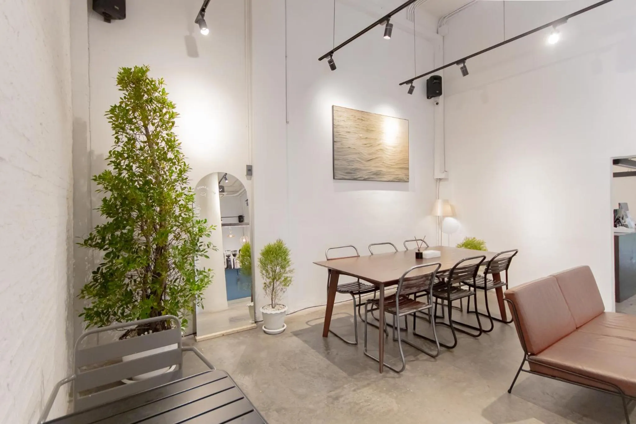 Living room in Chocolate box mint