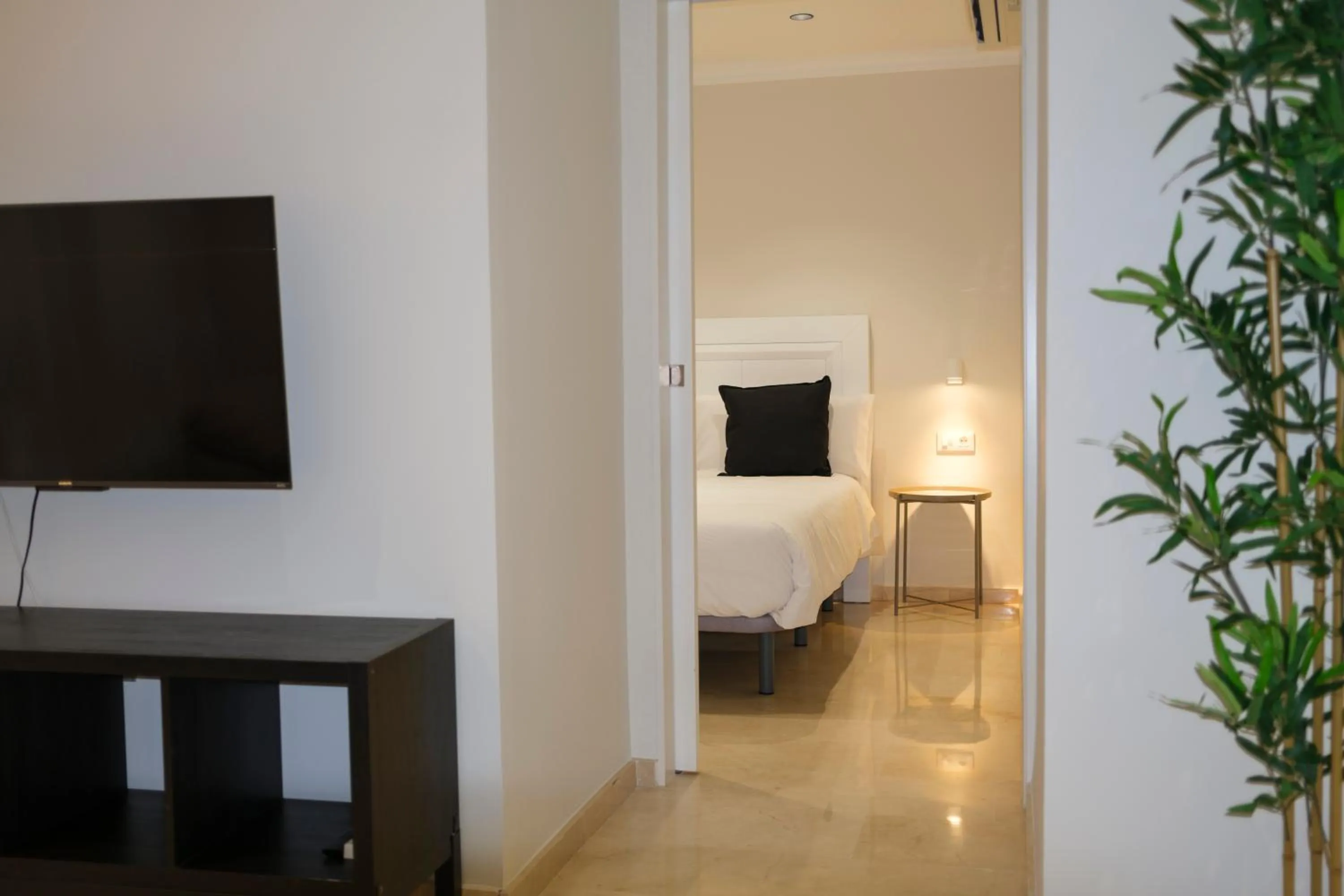 Bed in Hotel Bienvenidos Rooms Xàtiva