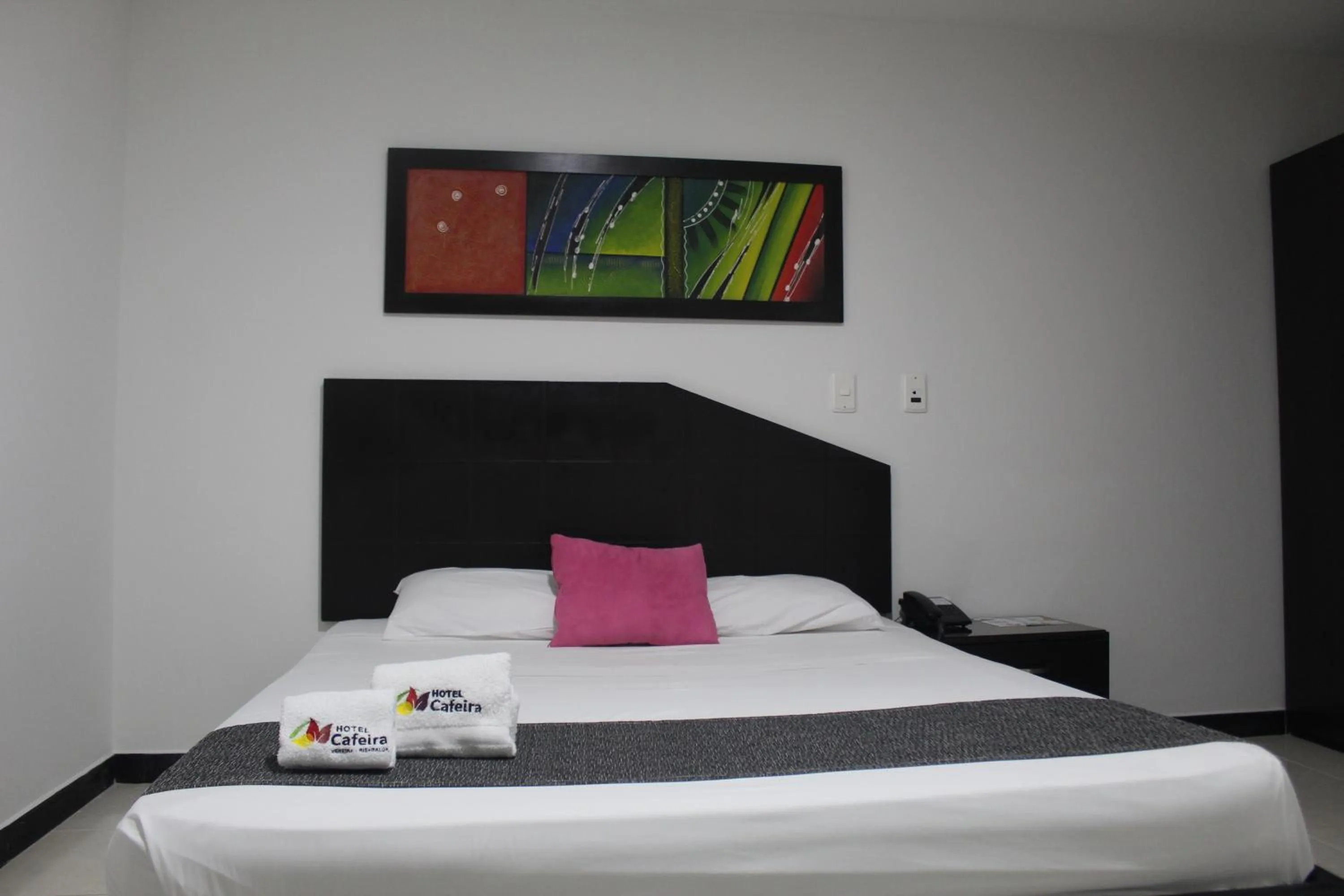 Bed in Hotel Cafeira