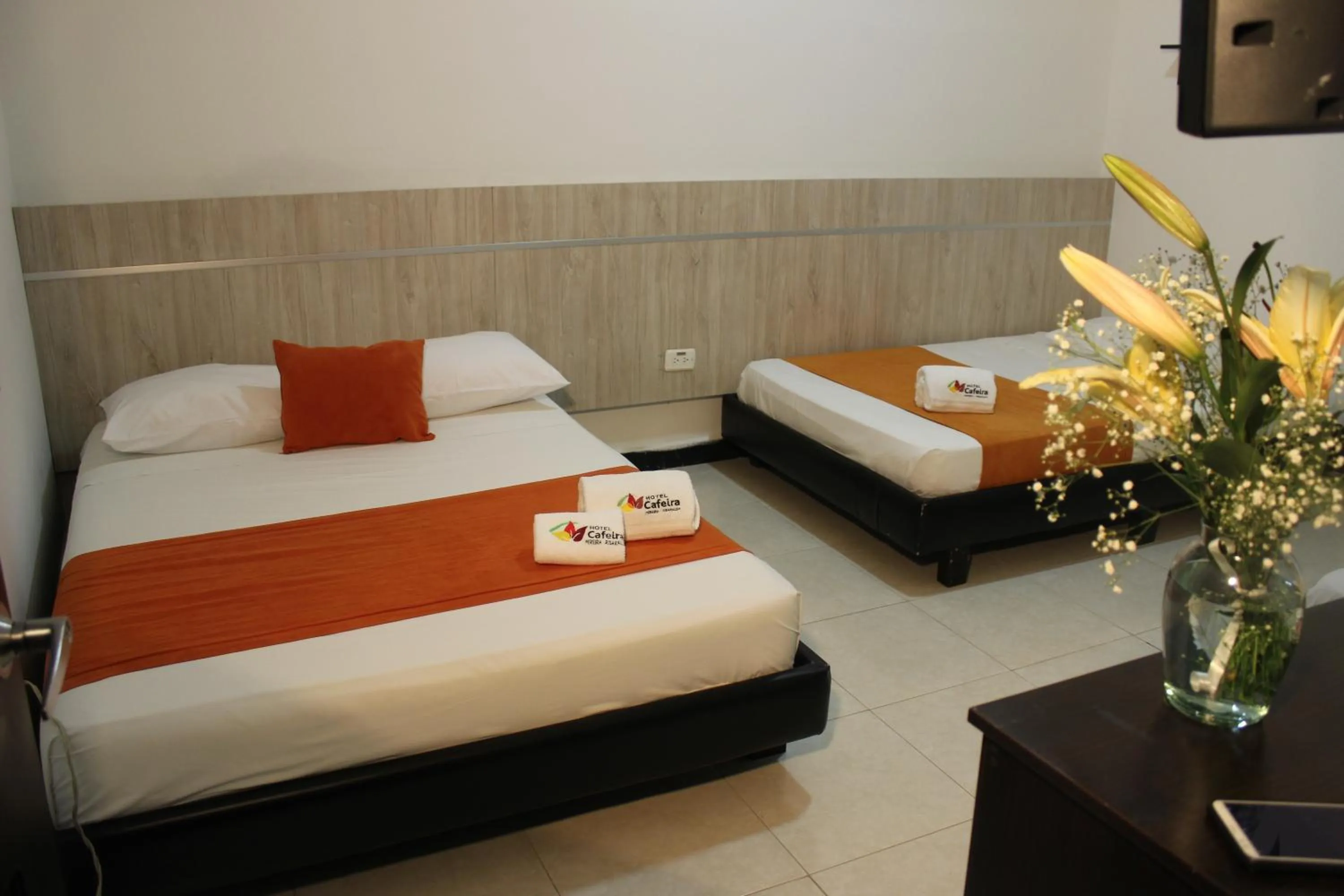 Bed in Hotel Cafeira