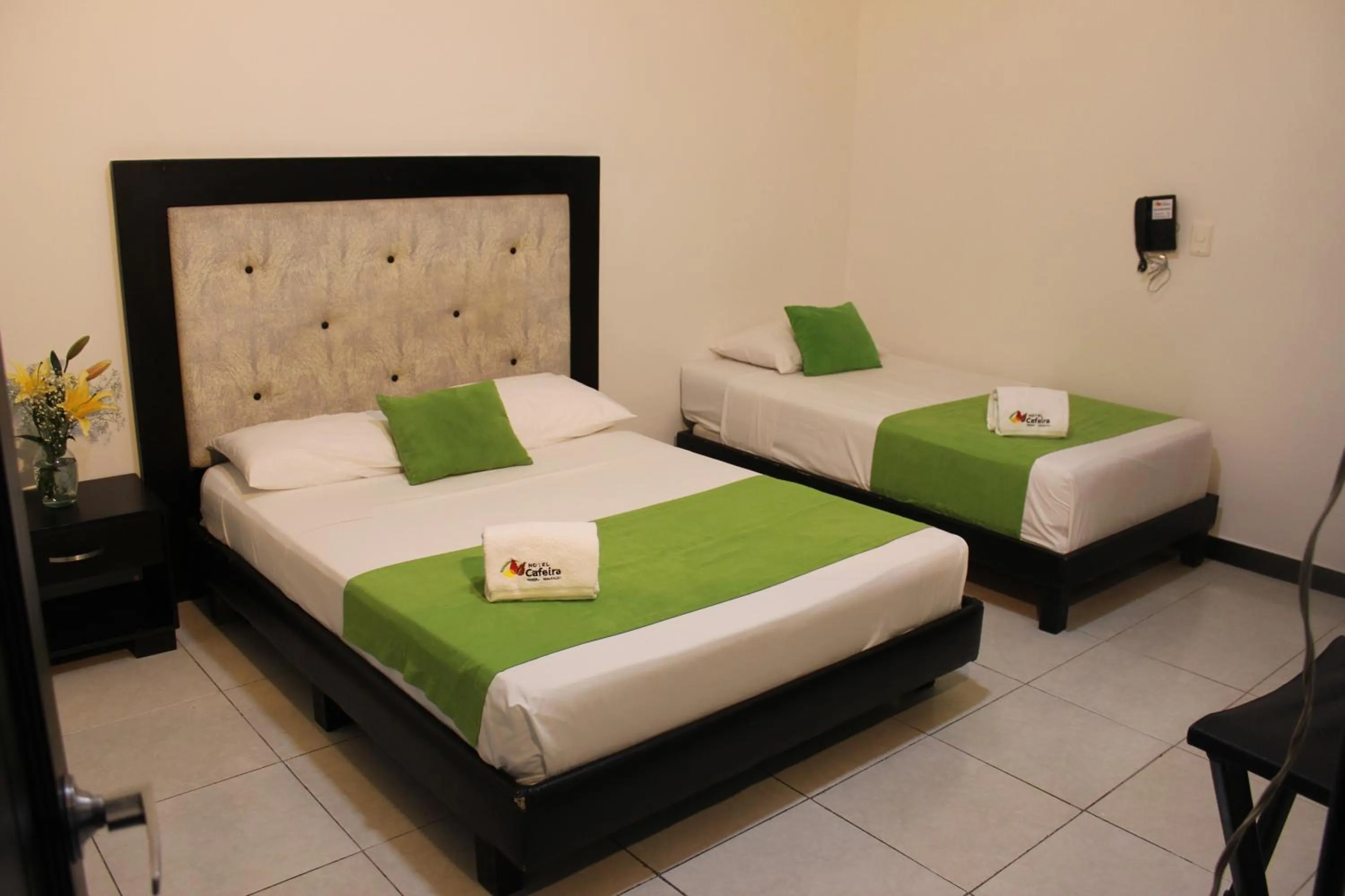 Bed in Hotel Cafeira