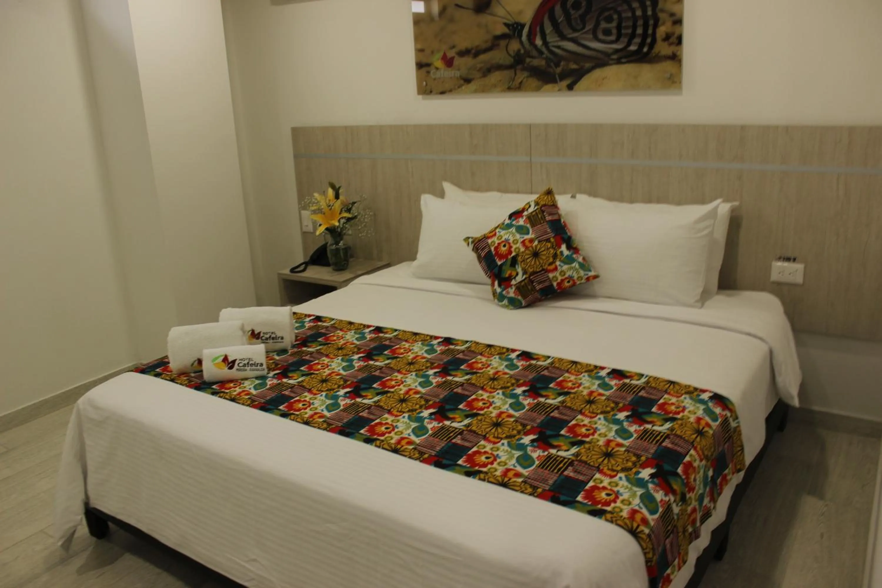 Bed in Hotel Cafeira