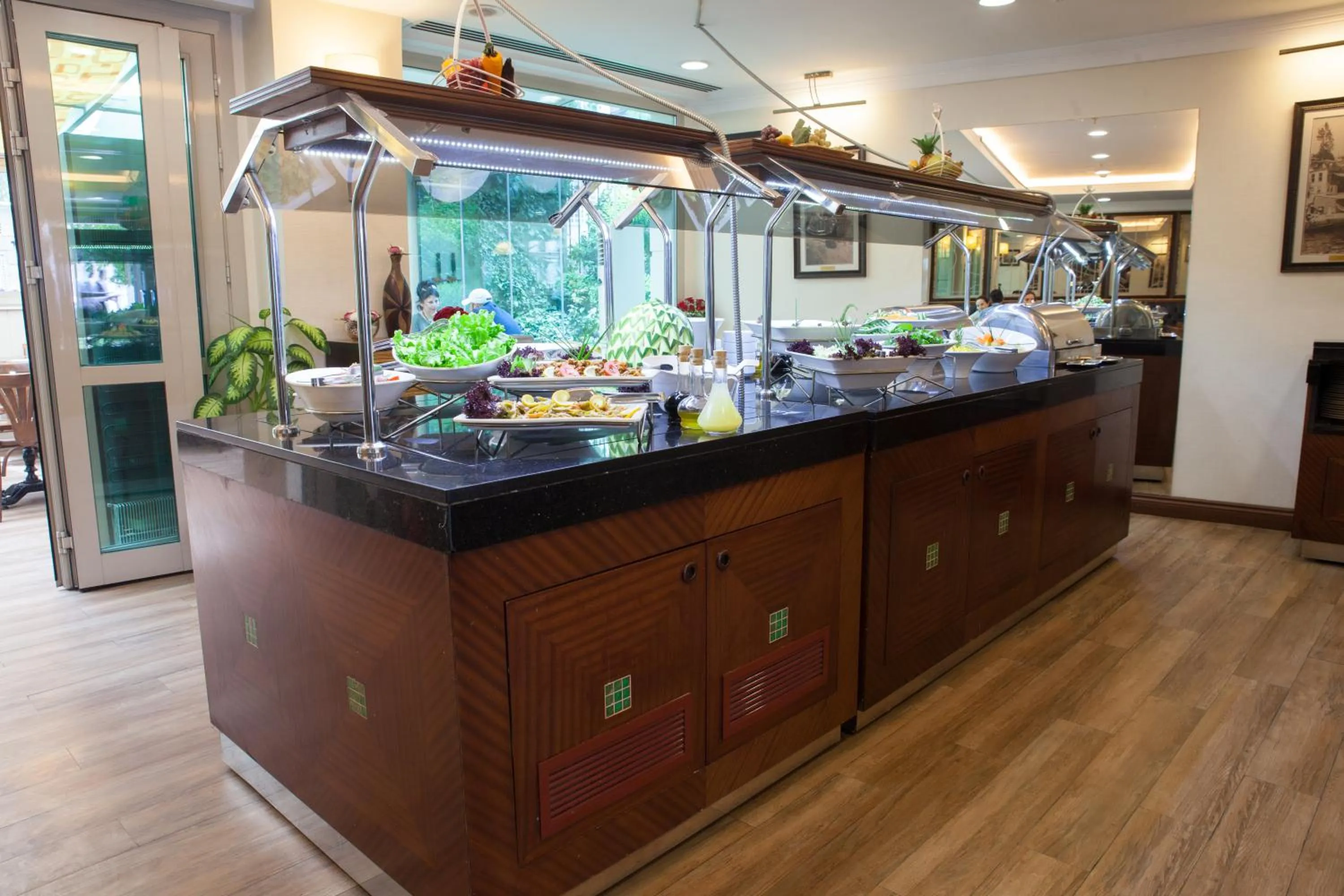 Buffet breakfast in Midas Hotel