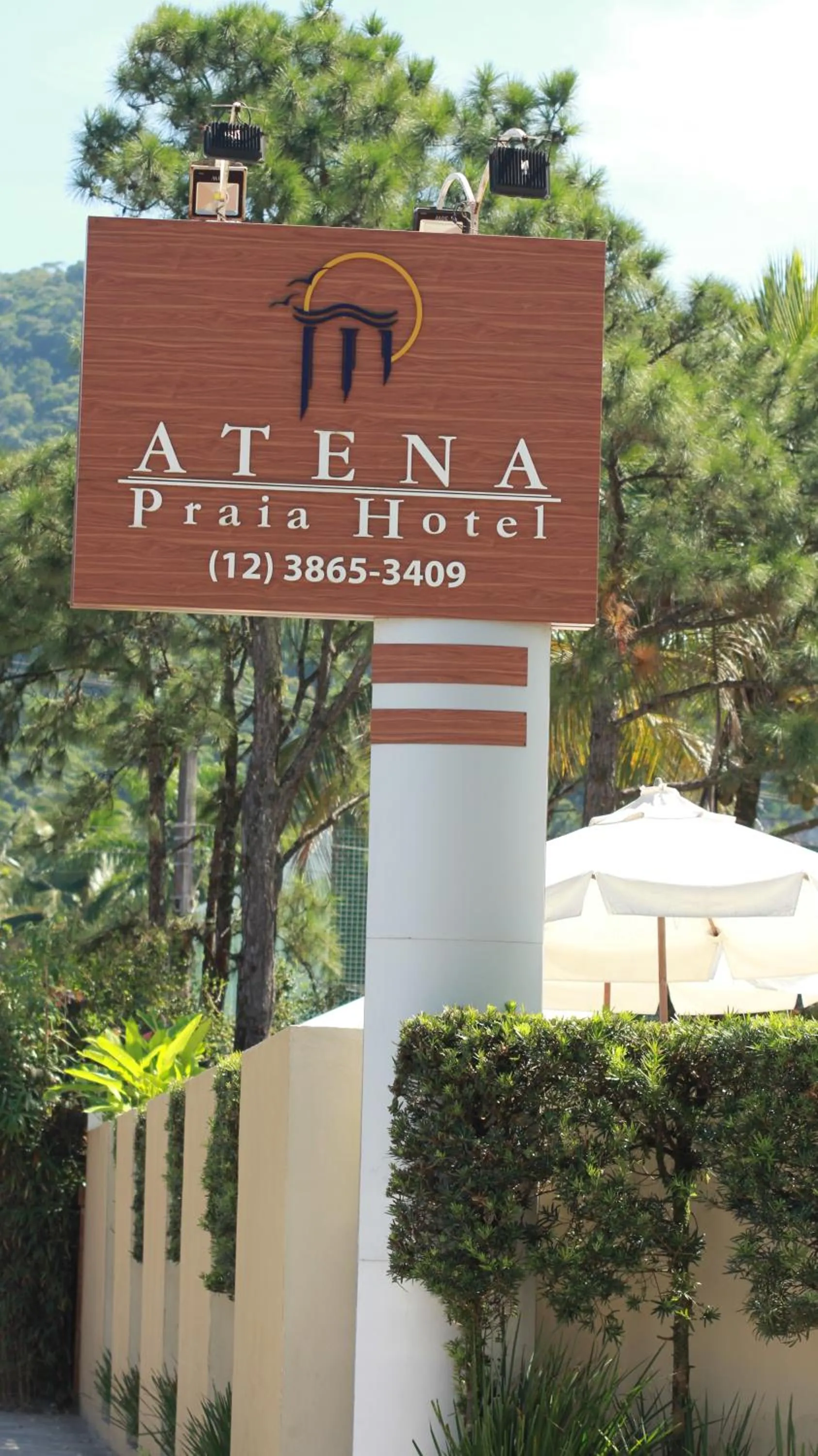 Street view in Atena Praia Hotel