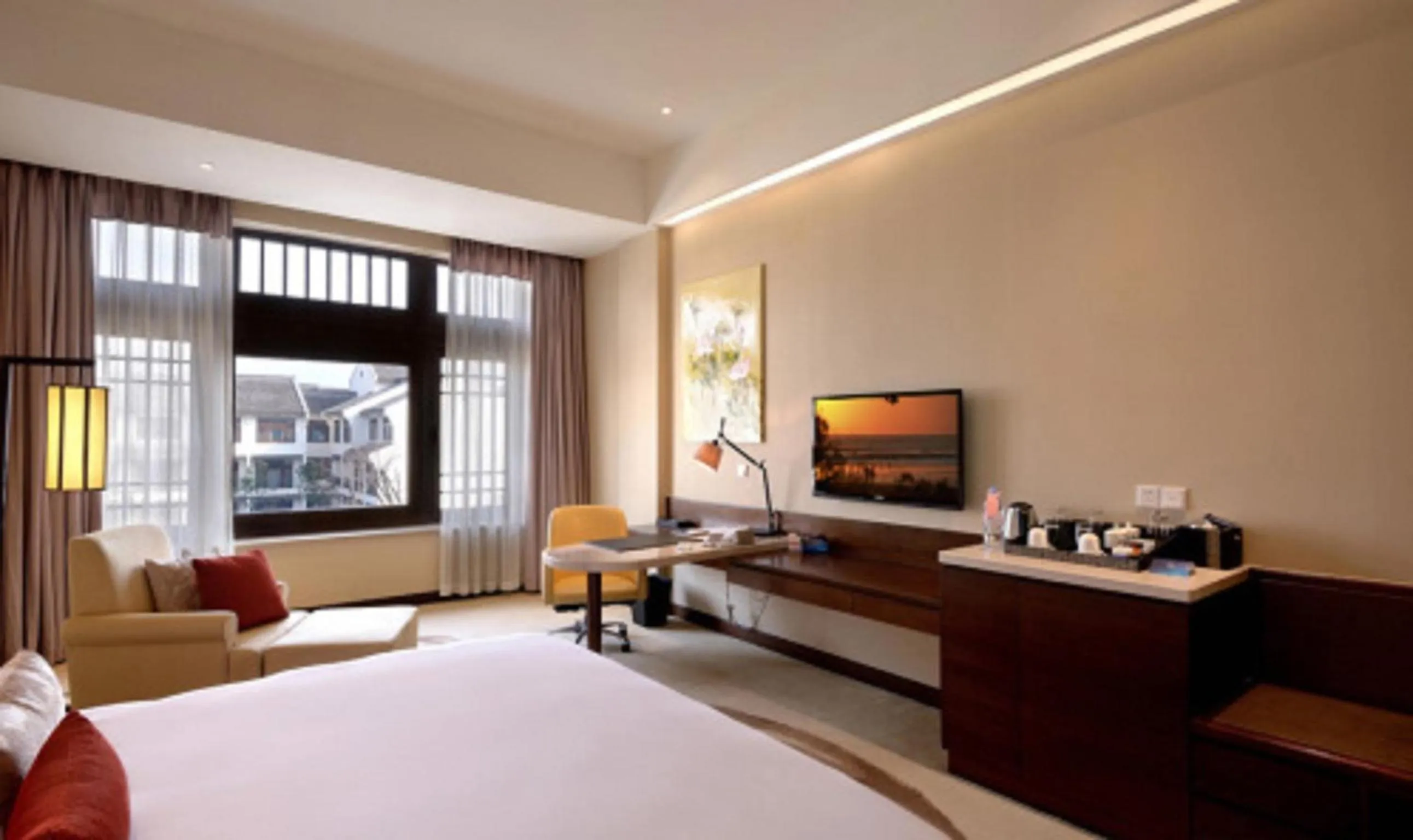 Decorative detail, Bed in Radisson Blu Resort Wetland Park