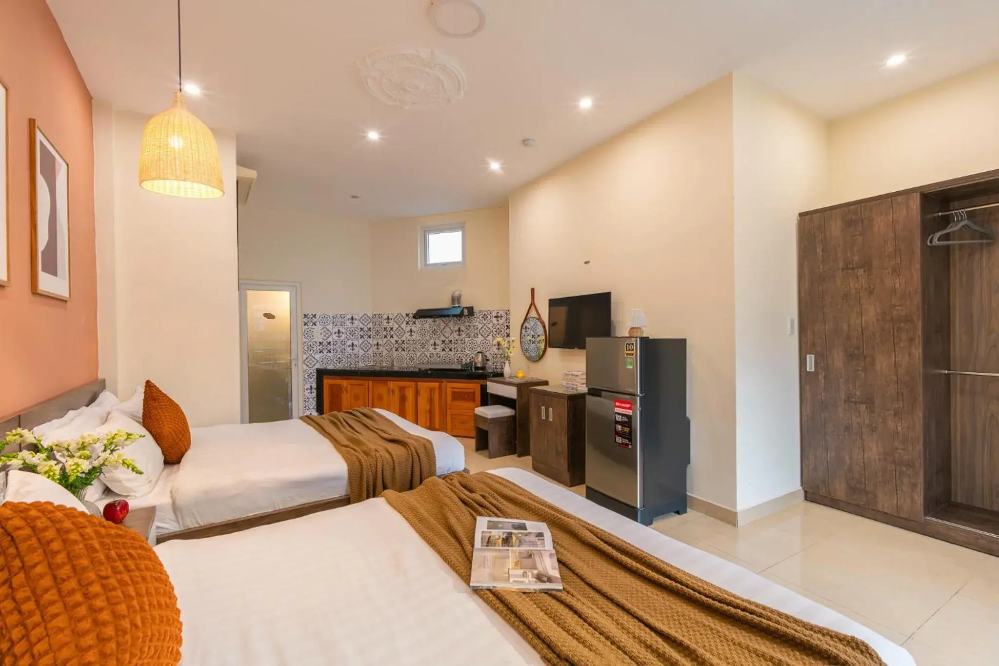 One-Bedroom Apartment with Balcony and City View in Green Meadow Central Đà Lạt - O'TEL One-Bedroom Apartment with Balcony and City View in Green Meadow Central Đà Lạt - O'TEL