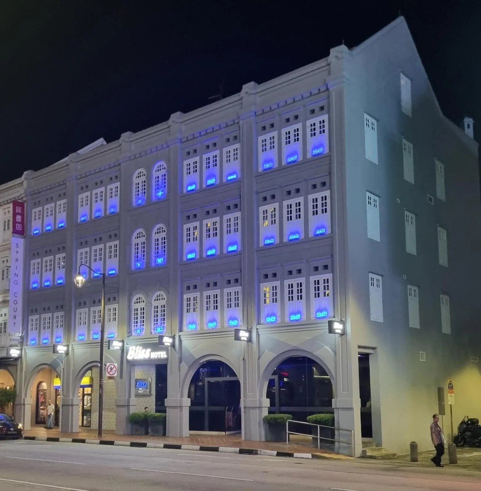 Property building in Bliss Hotel Singapore