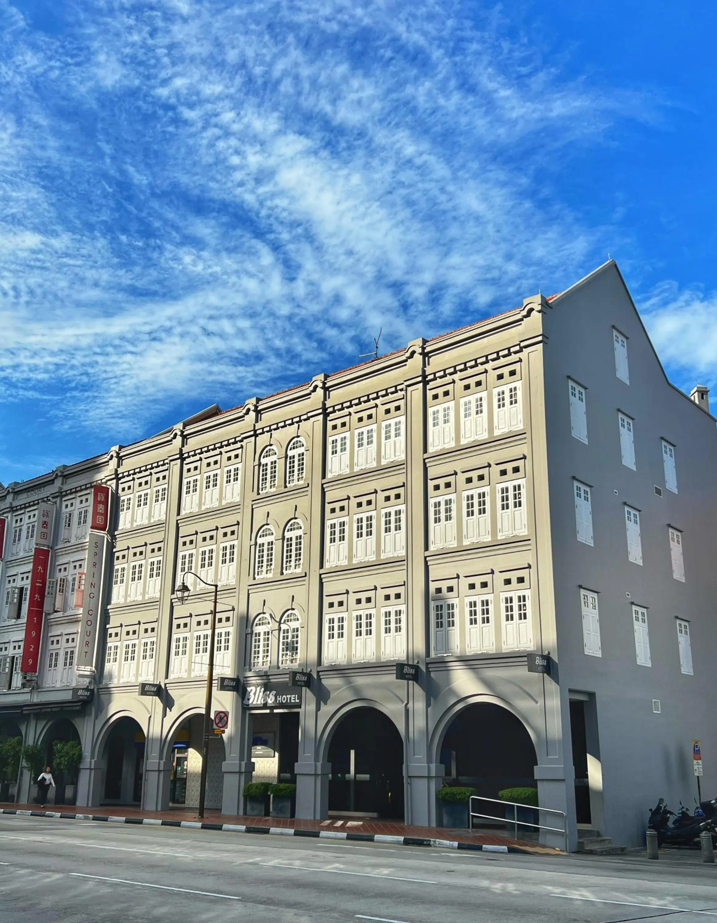 Property building in Bliss Hotel Singapore