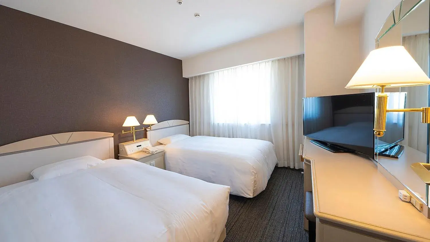 Twin Room in Tokushima Washington Hotel Plaza Twin Room in Tokushima Washington Hotel Plaza