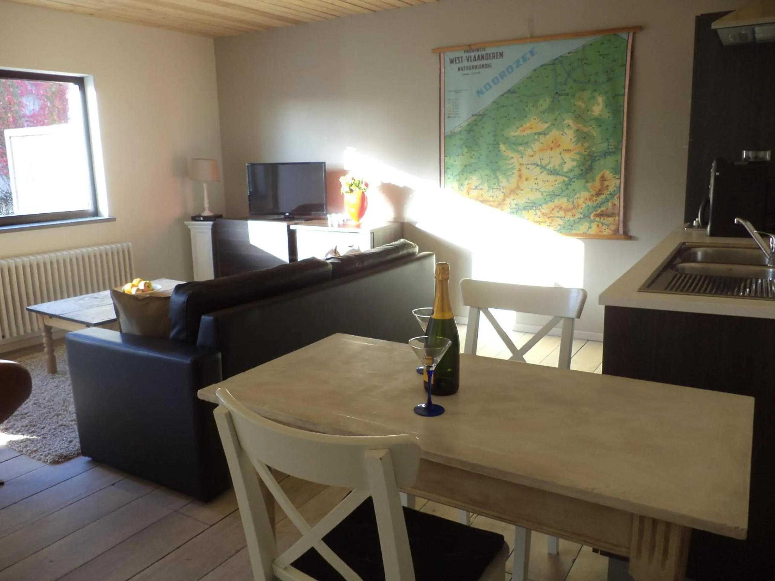 Seating area in B&B De Vlaschaerd