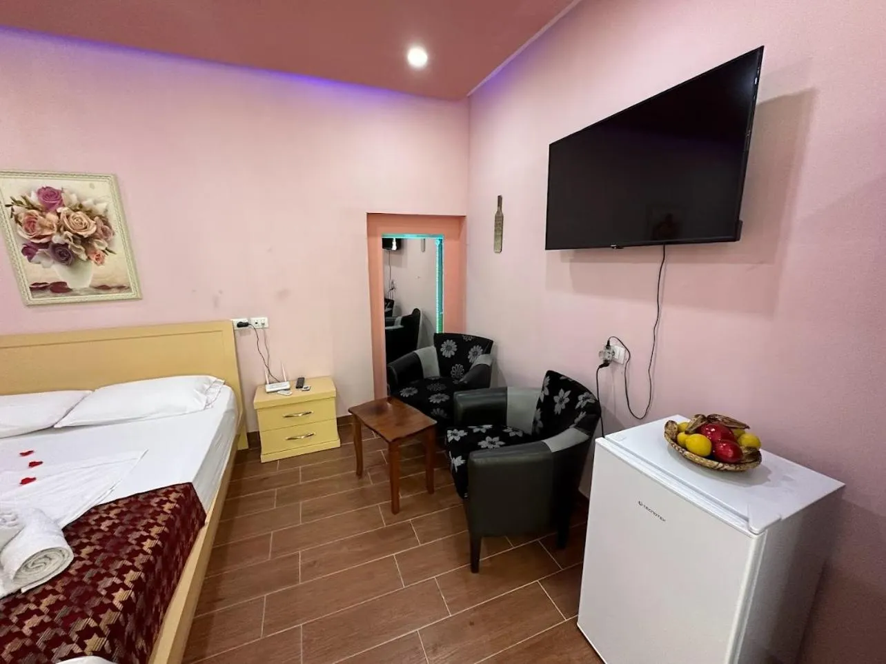 Bed in Chicago hotel