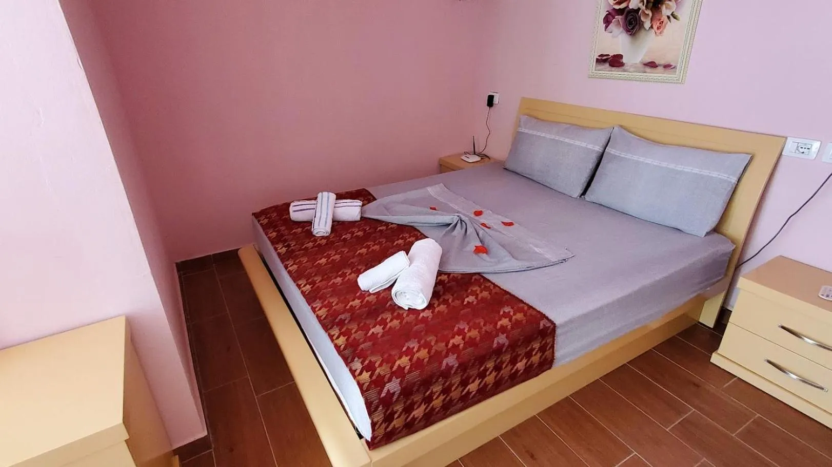 Bed in Chicago hotel