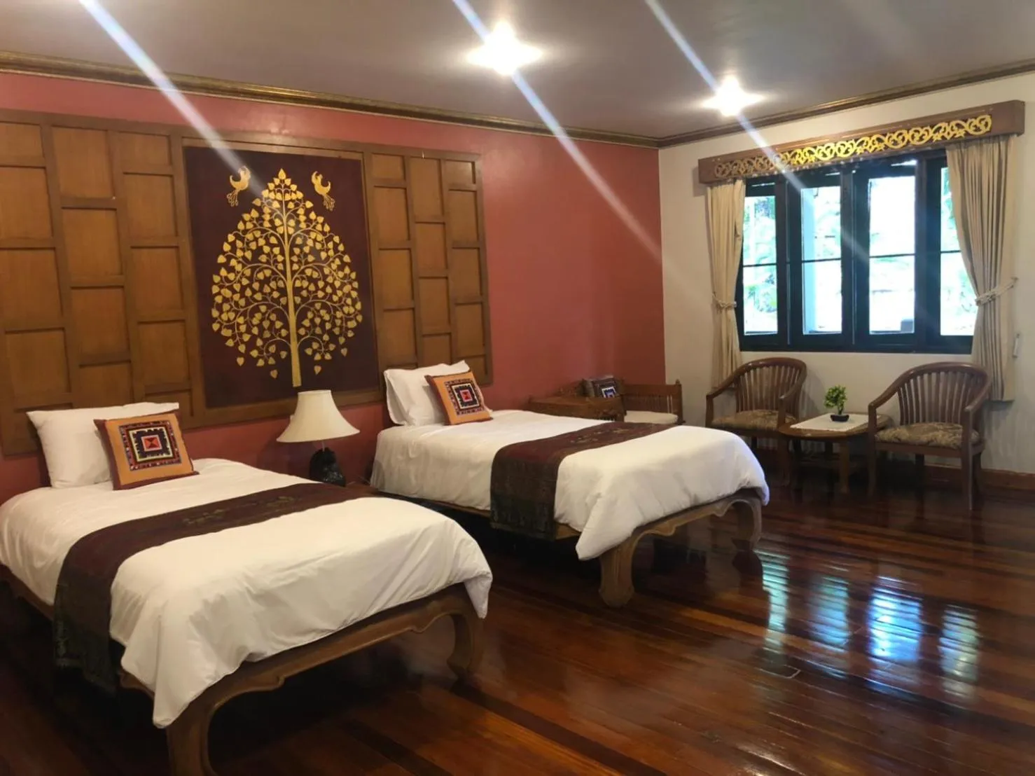 Bed in Hotel Siblanburi Resort