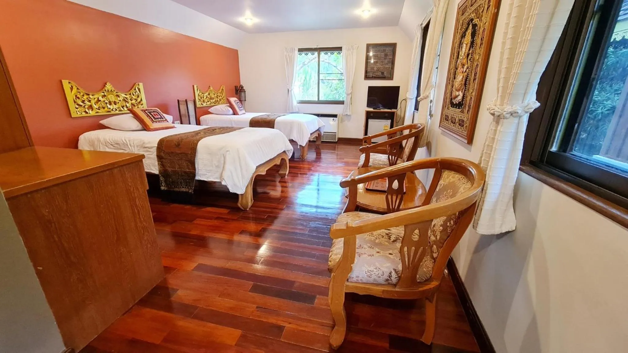 Bed in Hotel Siblanburi Resort