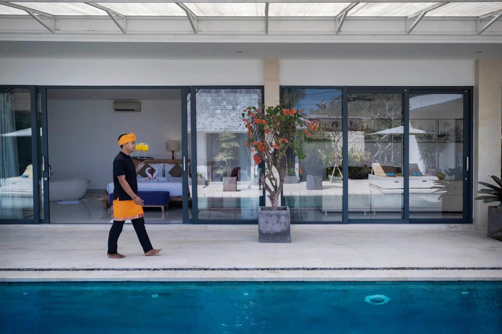 Staff in Canggu Villa by Sanga Sanga Hospitality