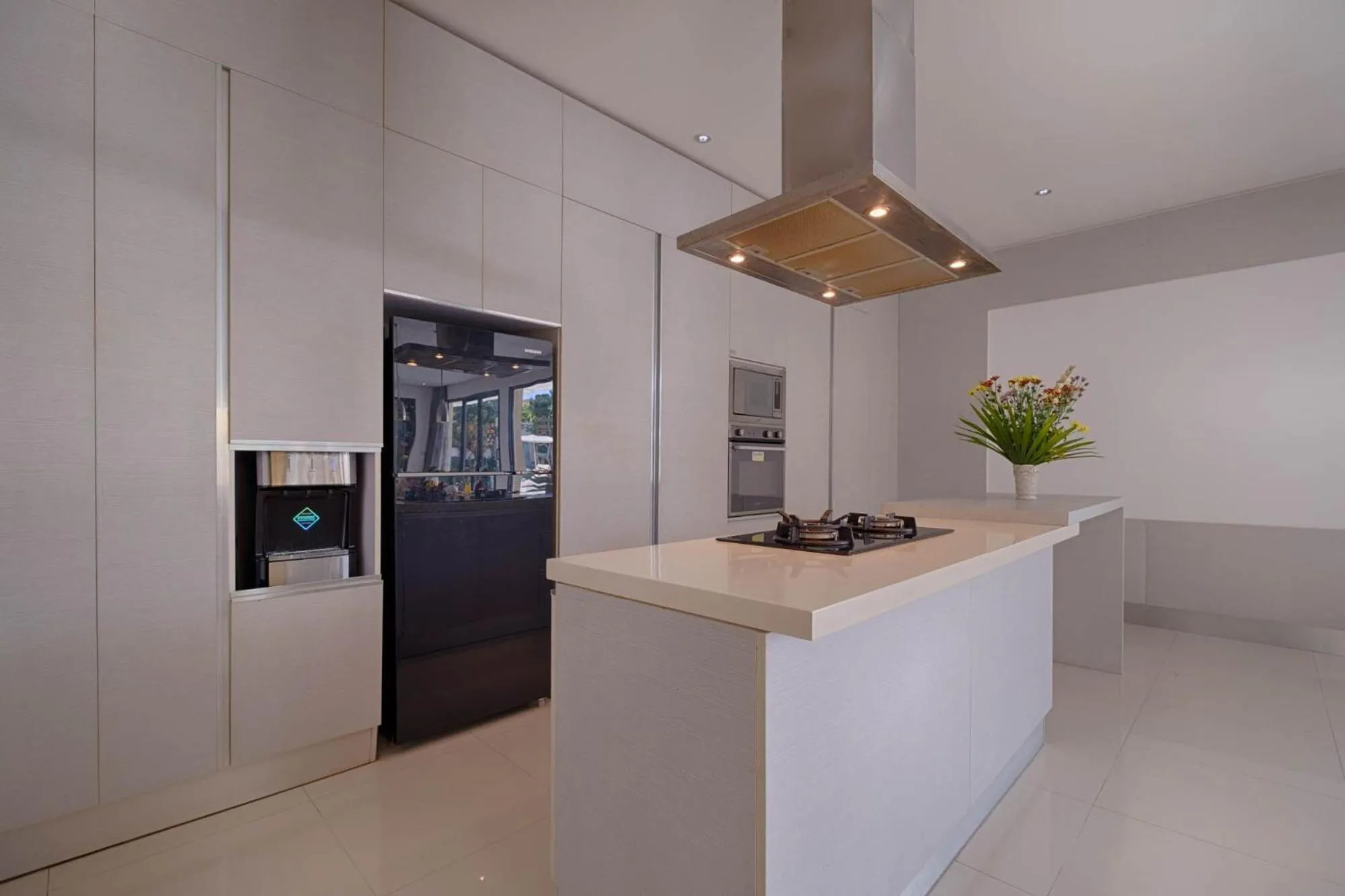 Communal kitchen in Canggu Villa by Sanga Sanga Hospitality