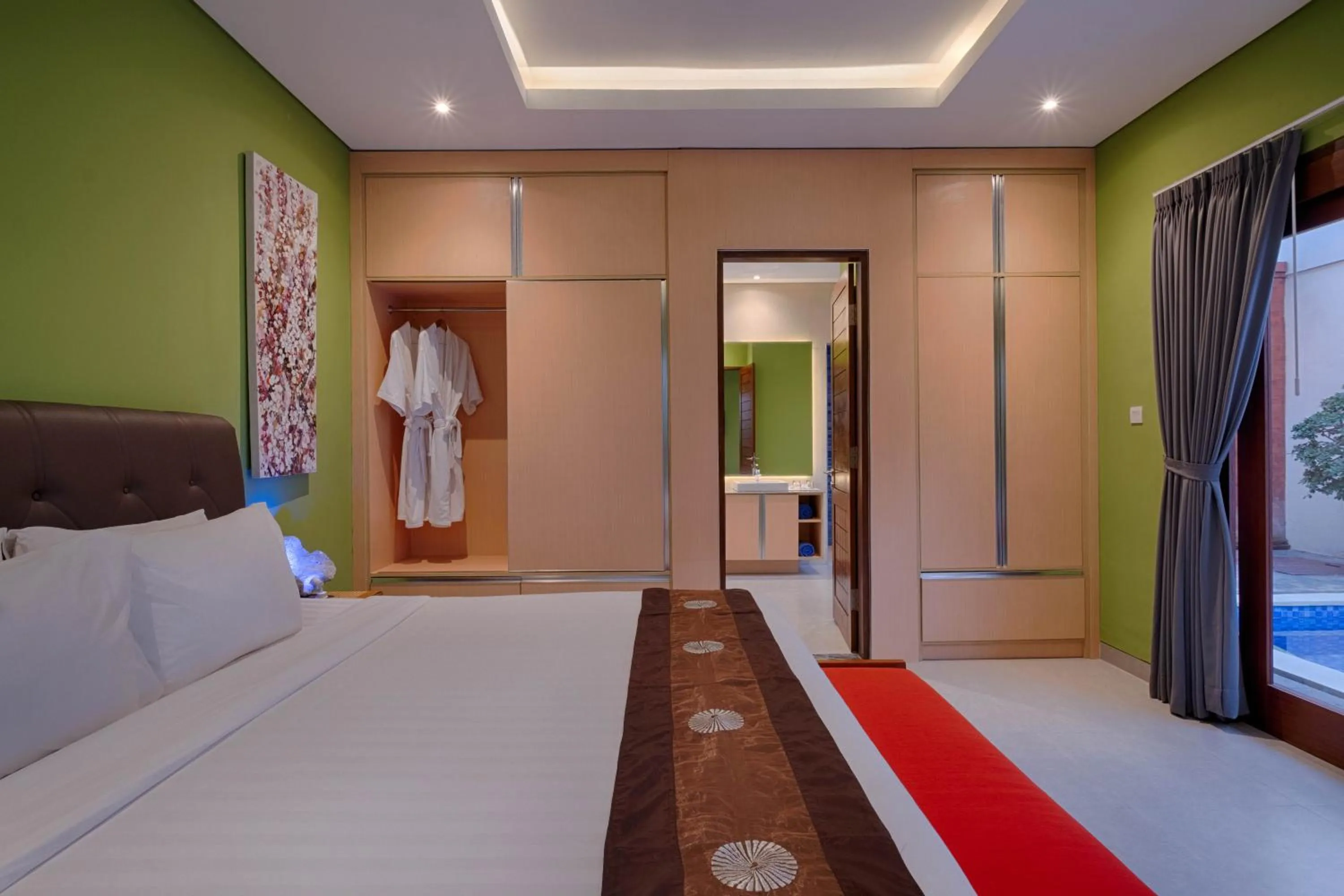 Bed in Canggu Villa by Sanga Sanga Hospitality