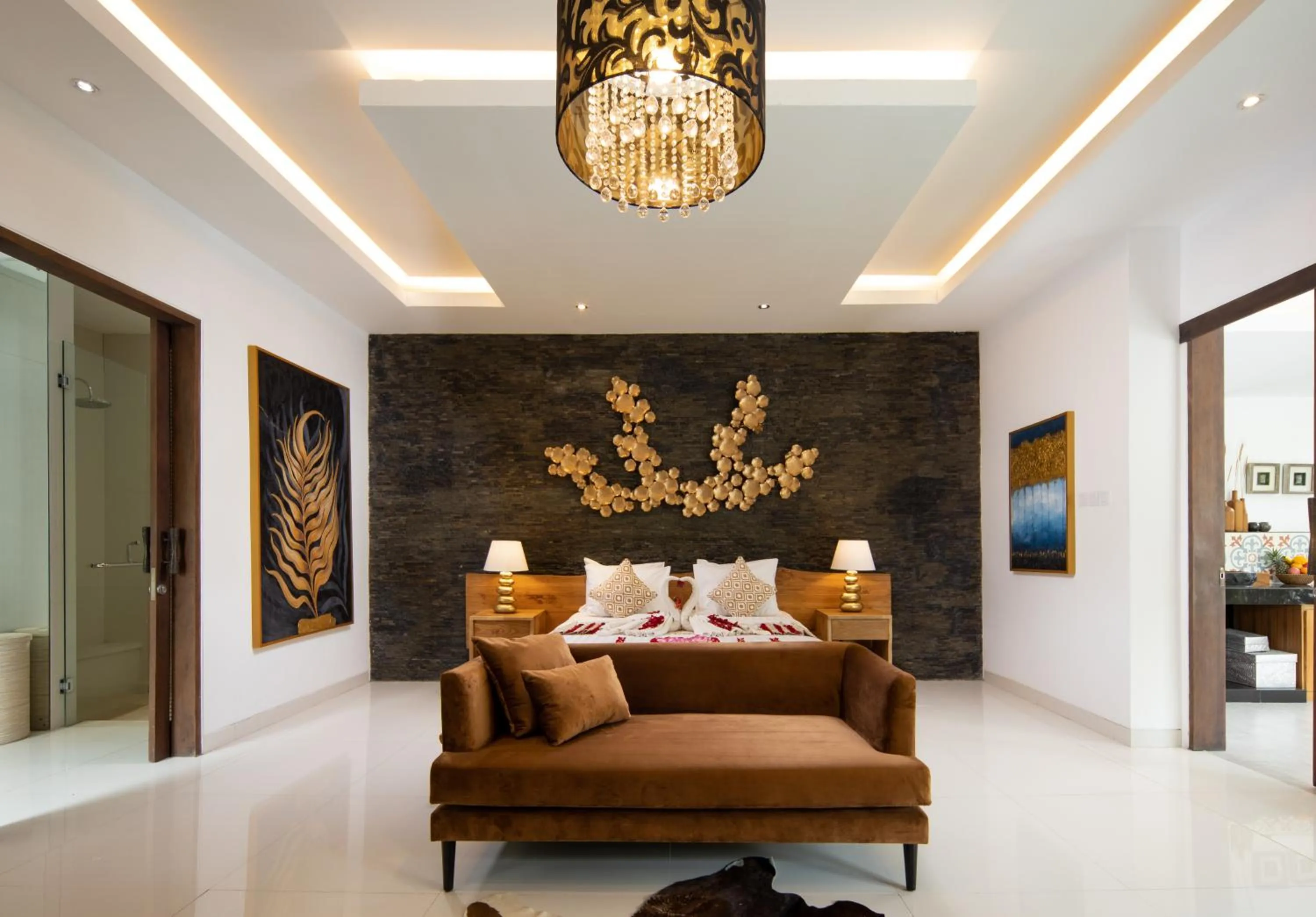 Bed in Canggu Villa by Sanga Sanga Hospitality