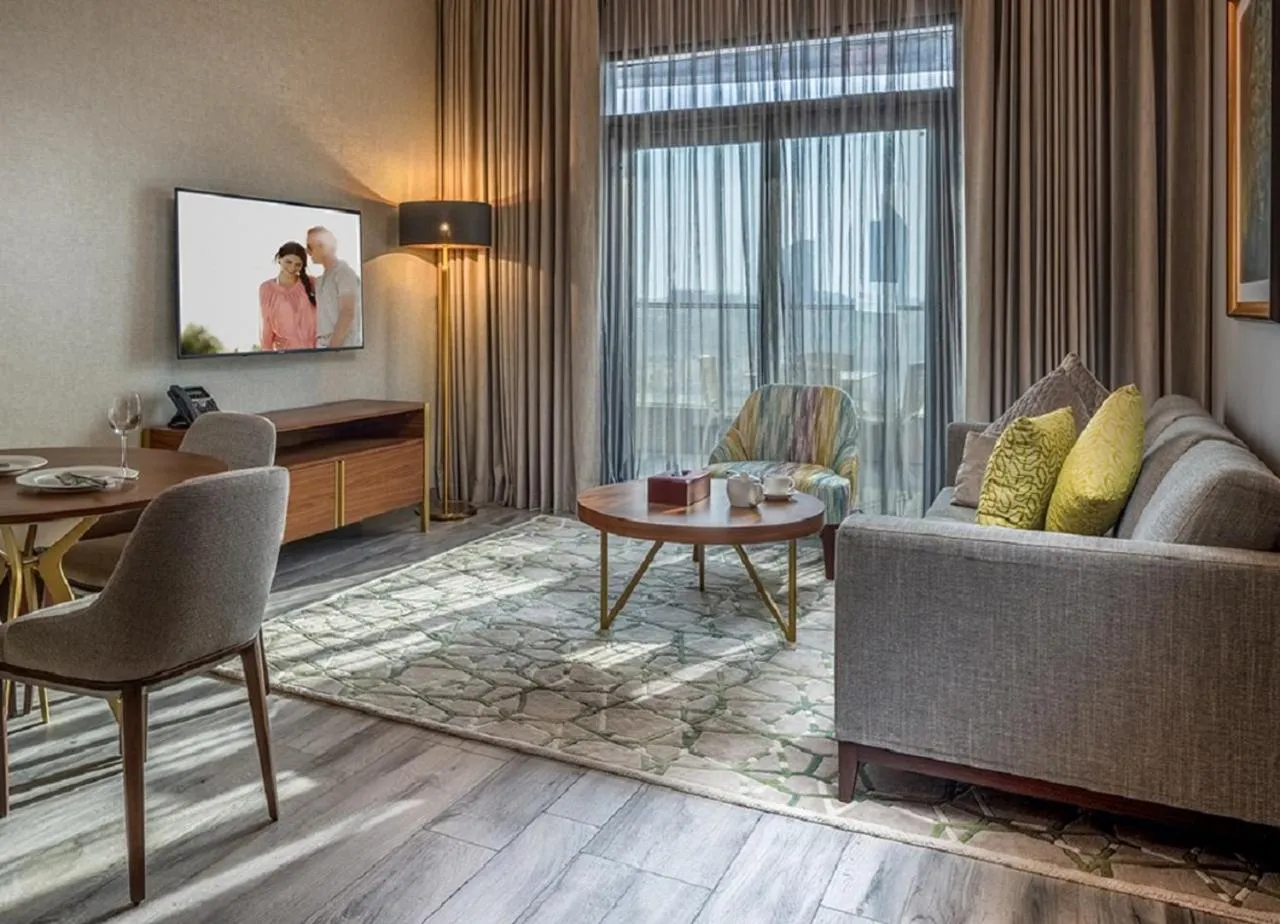 Living room in Ascott Corniche Al Khobar