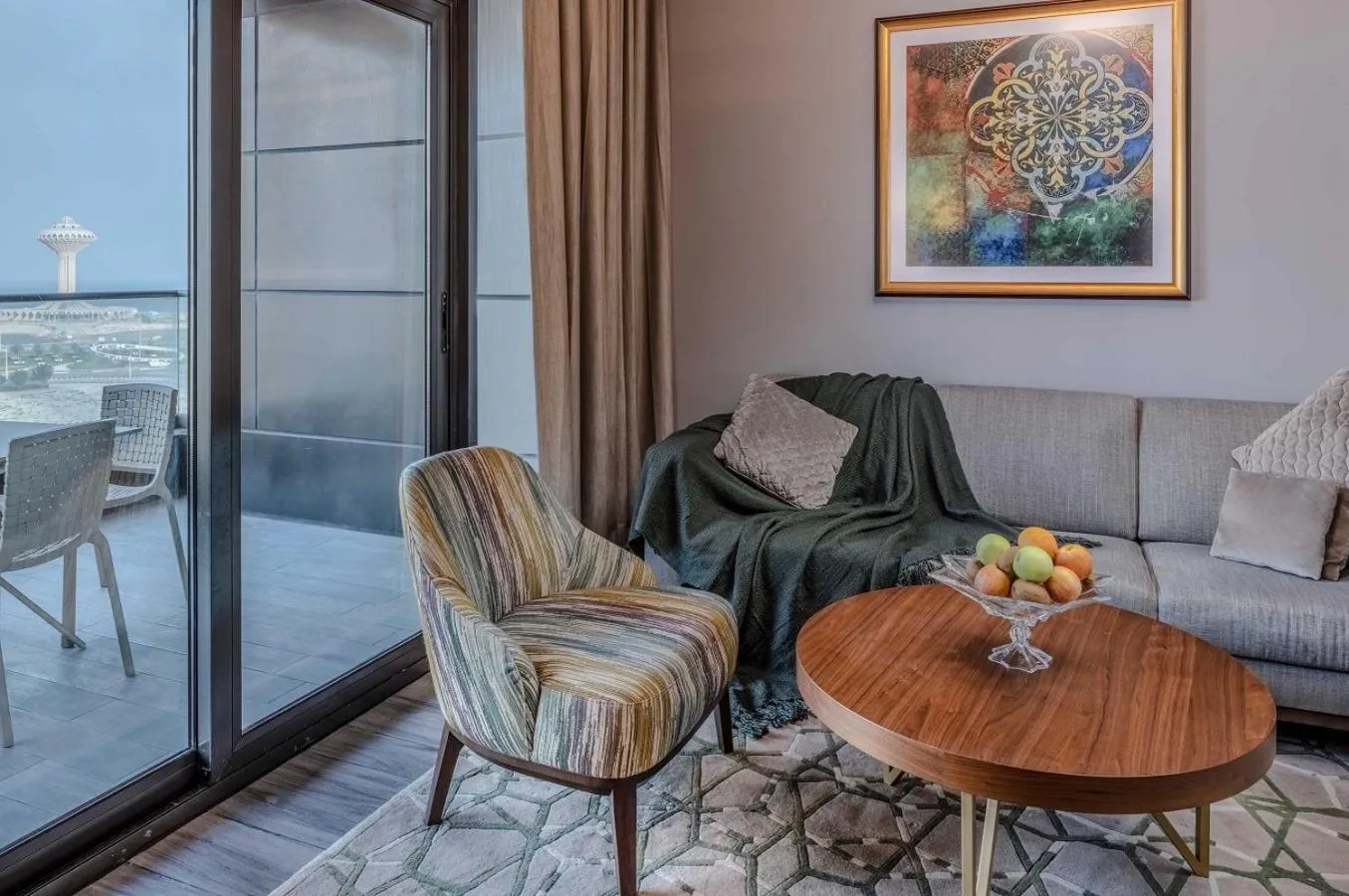 Living room in Ascott Corniche Al Khobar