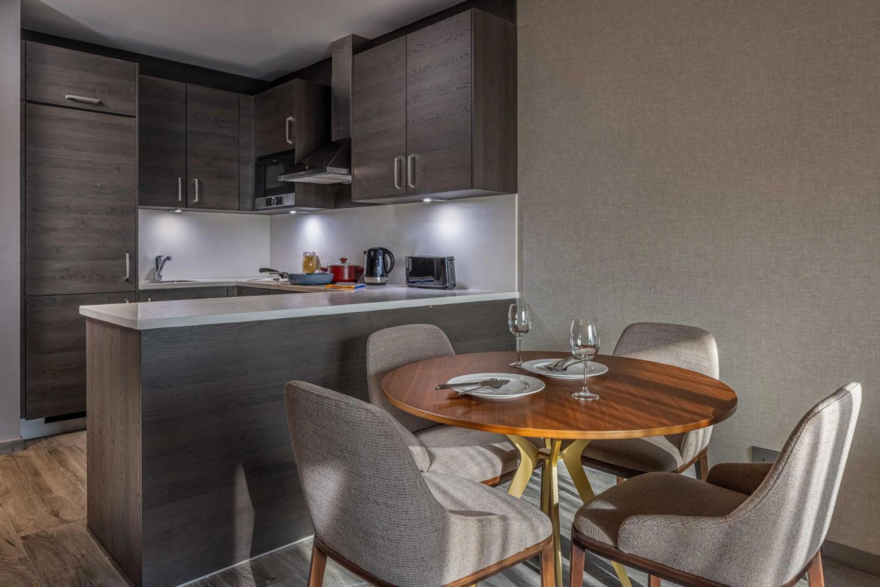Kitchen or kitchenette in Ascott Corniche Al Khobar